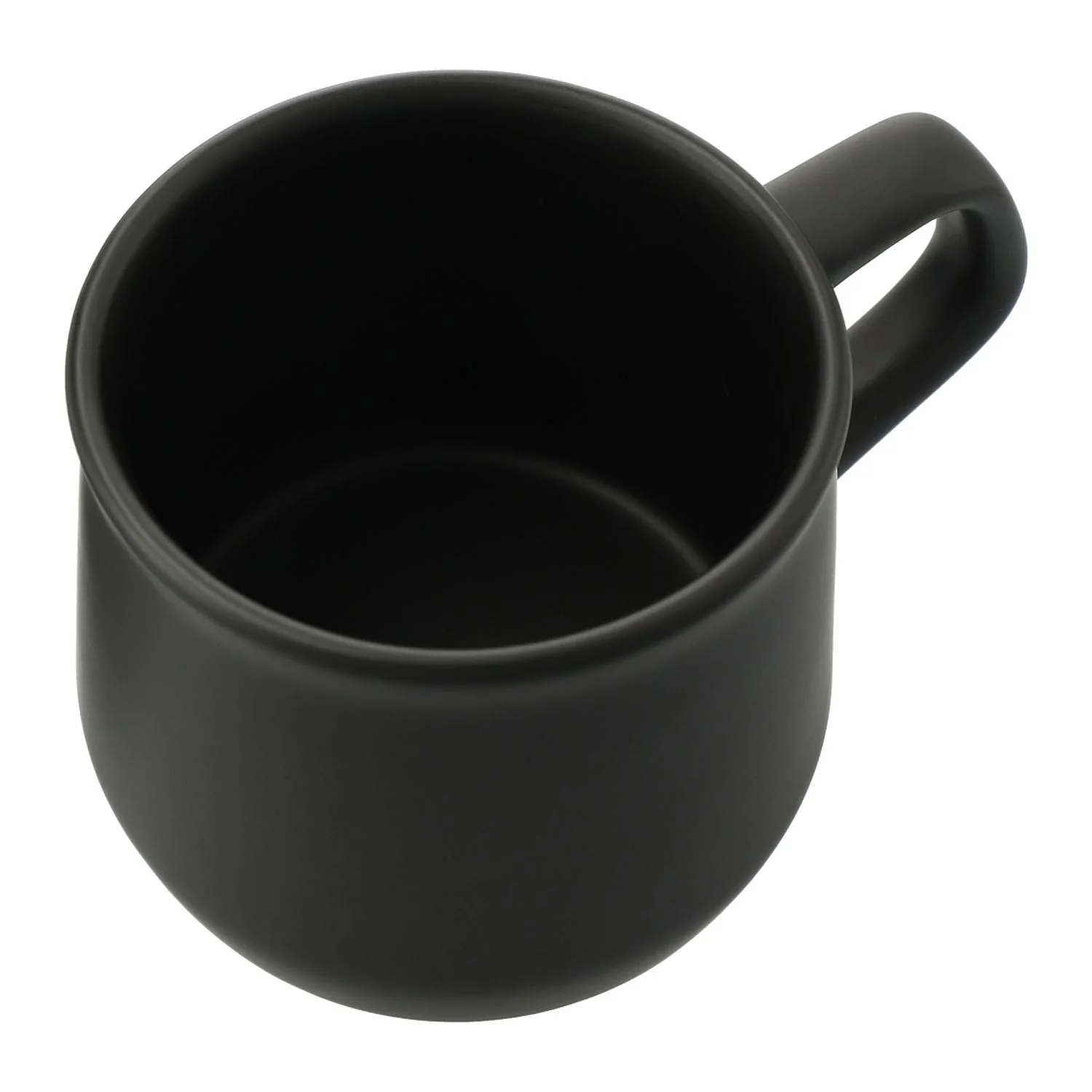 Angus 12oz Ceramic Custom Mugs, Black - Image 2