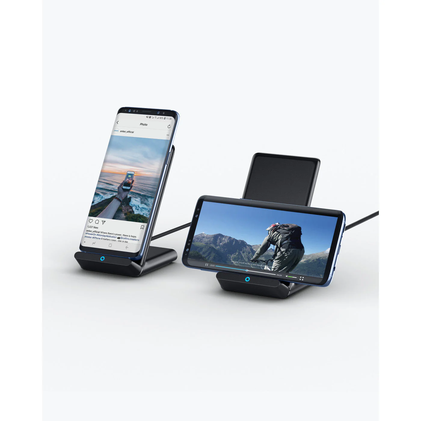 Anker PowerWave 10W Stand Charger, Black - Image 2