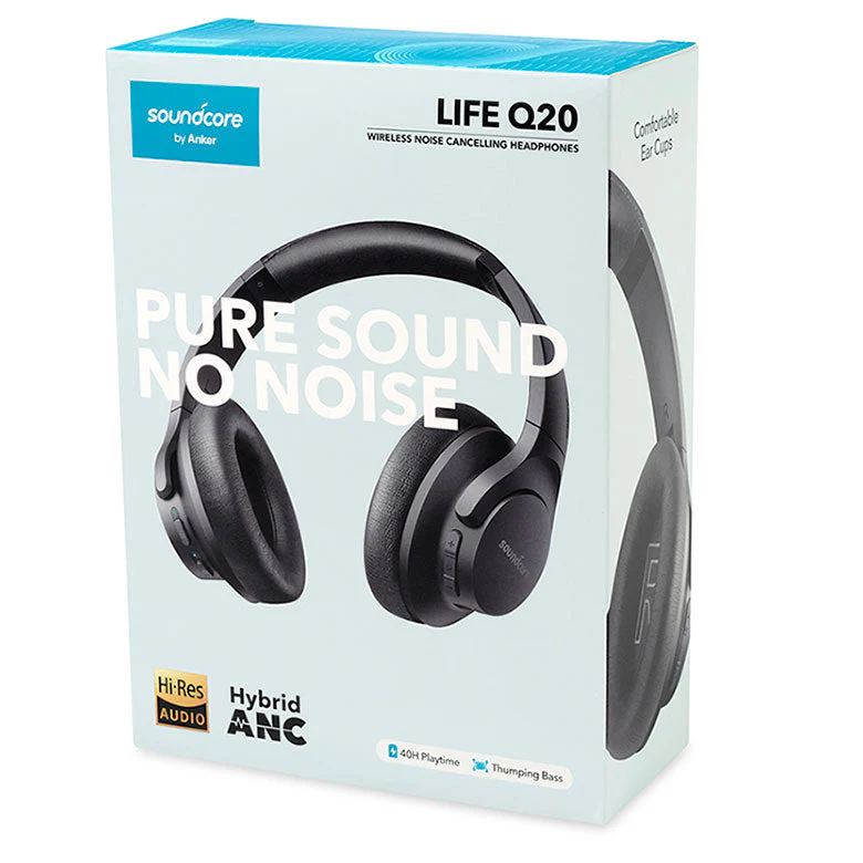 Anker Soundcore Q20 Customized Headphones, Black - Image 3