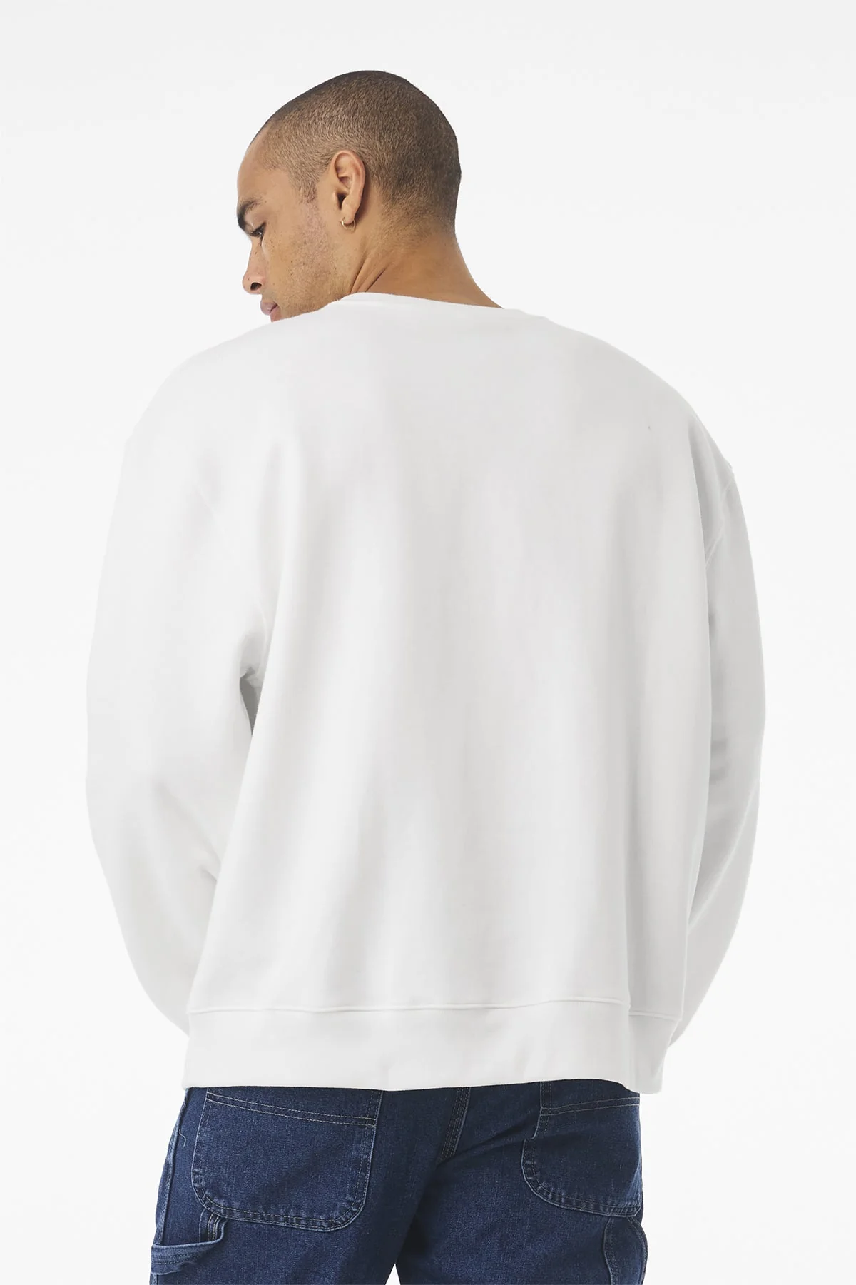 Bella Canvas Unisex Heavyweight Custom Crewneck Sweatshirts, White [Tetralogicx] - Image 2