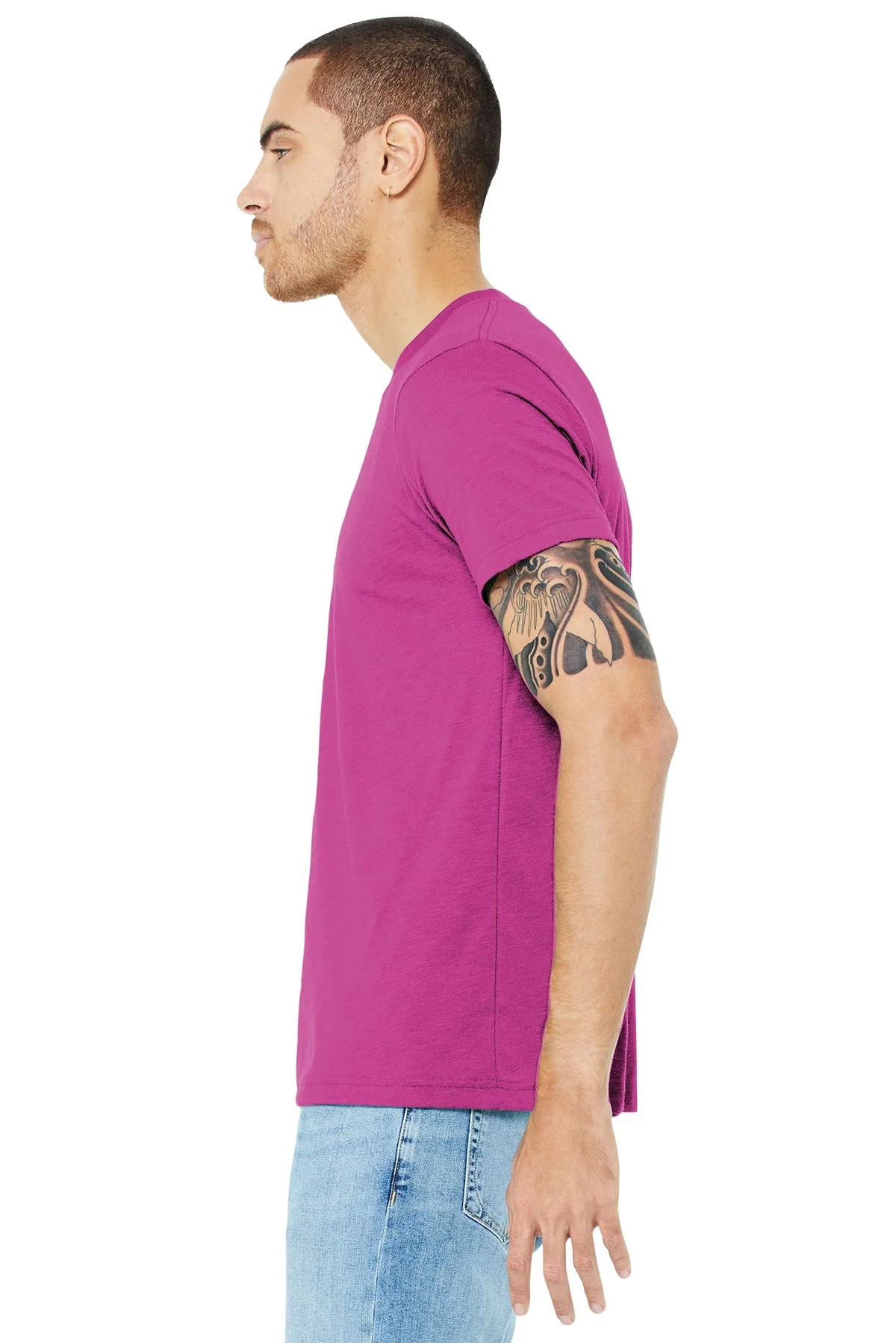 Bella Canvas Unisex Triblend T-Shirt, Berry [Momentum Behavior Analysis] - Image 3
