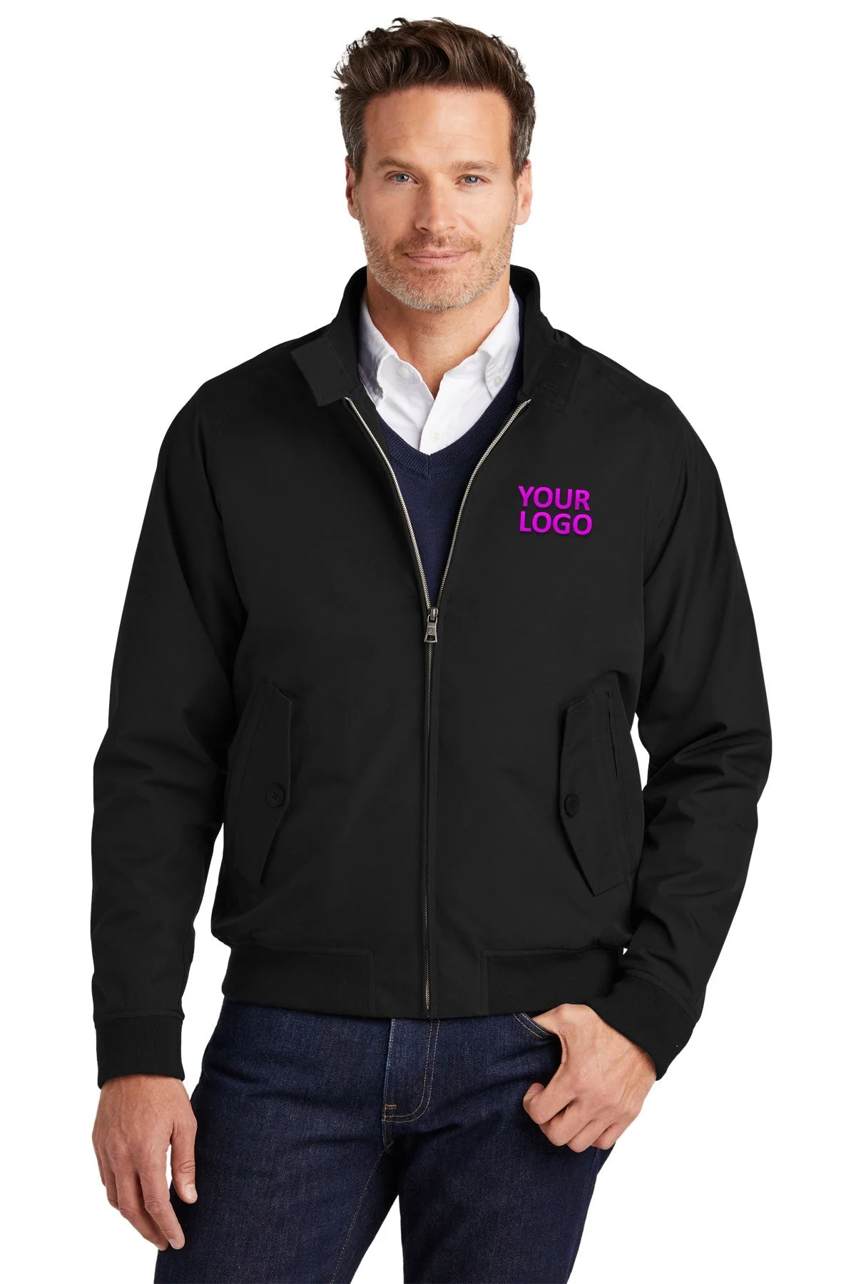 Brooks Brothers Bomber Jacket, Deep Black [2fly 3richest]