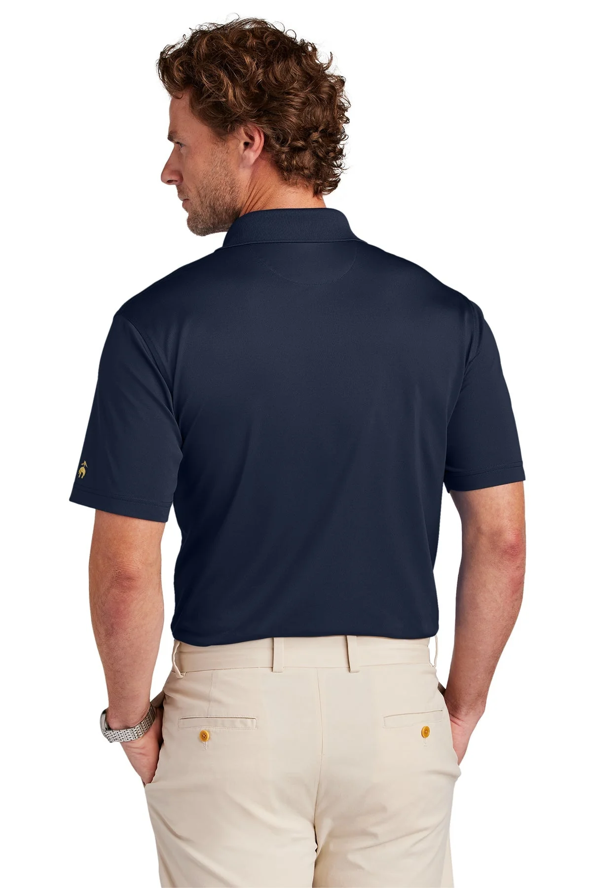 Brooks Brothers Mesh Pique Performance Polo, Navy Blazer [Harvest Partners] - Image 2