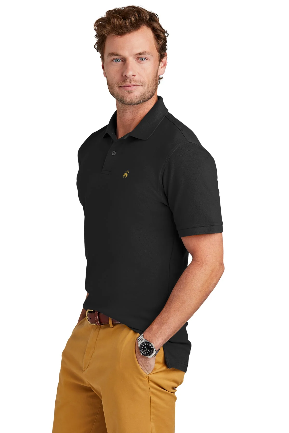 Brooks Brothers Pima Cotton Pique Polo, Deep Black - Image 3