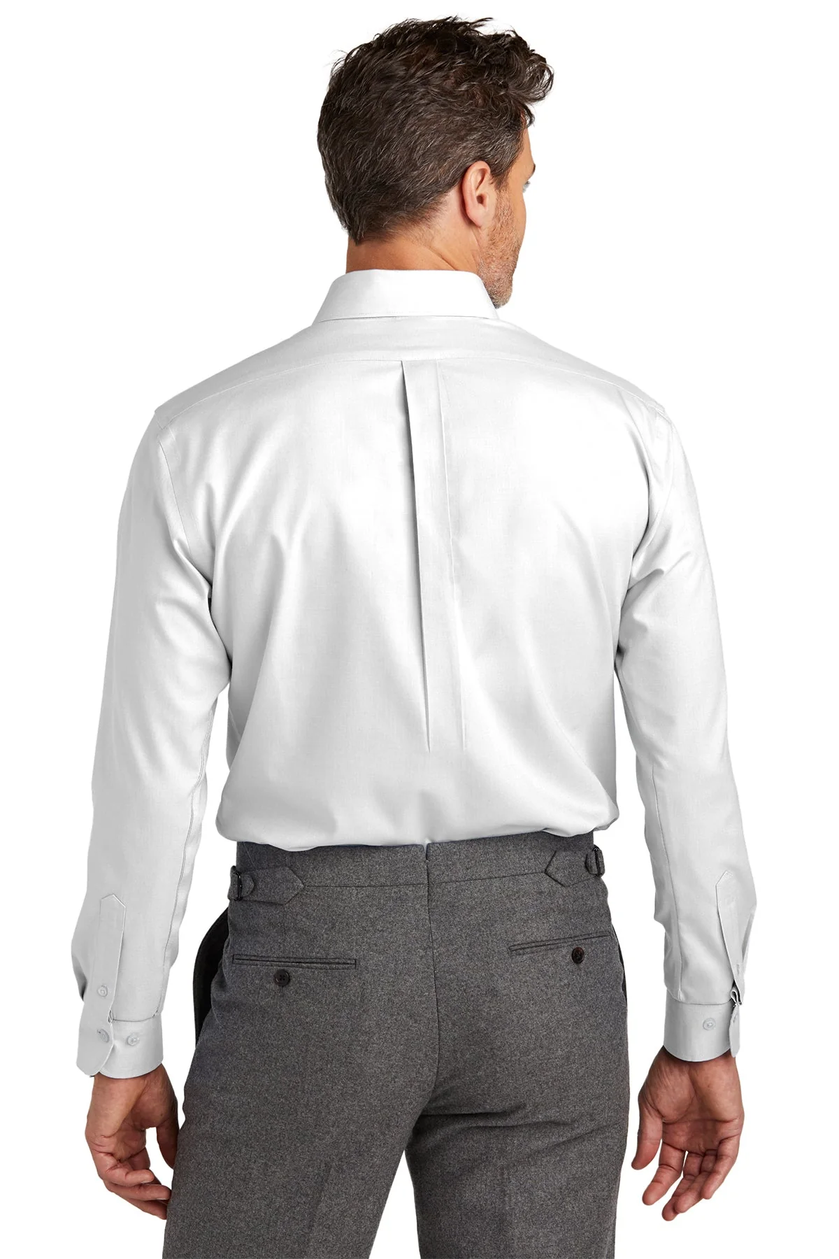 Brooks Brothers Wrinkle-Free Stretch Nailhead Shirt, White [Skurka Aerospace, Inc.] - Image 2