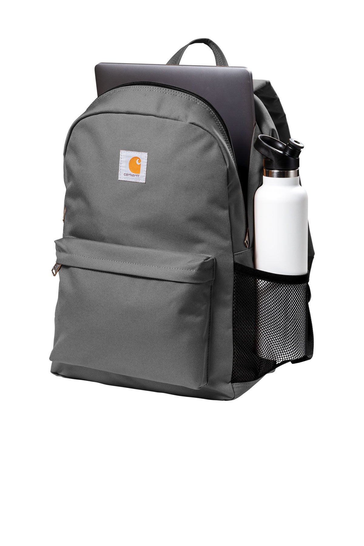 Carhartt Canvas Branded Backpacks, Grey - Image 3