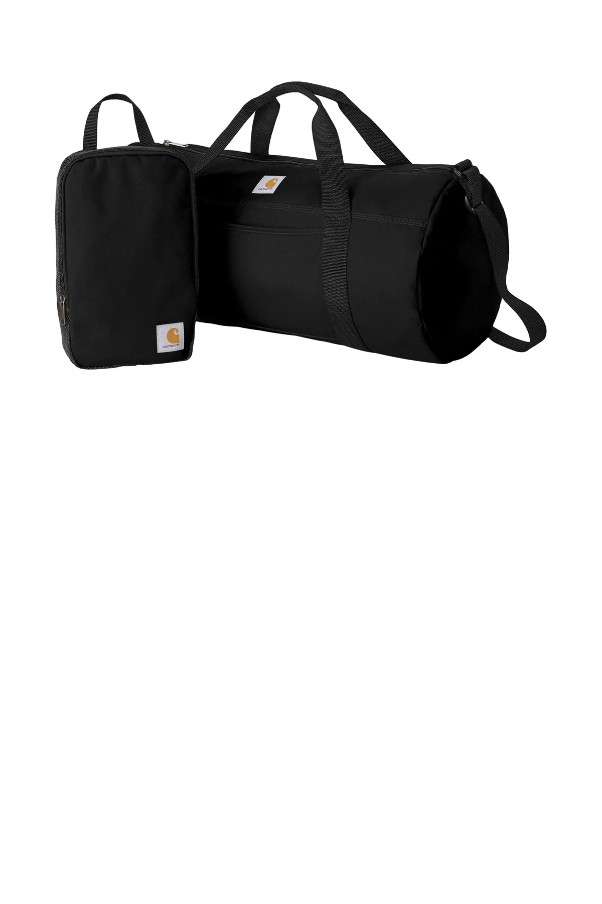 Carhartt Canvas Packable Custom Duffel with Pouch, Black - Image 2