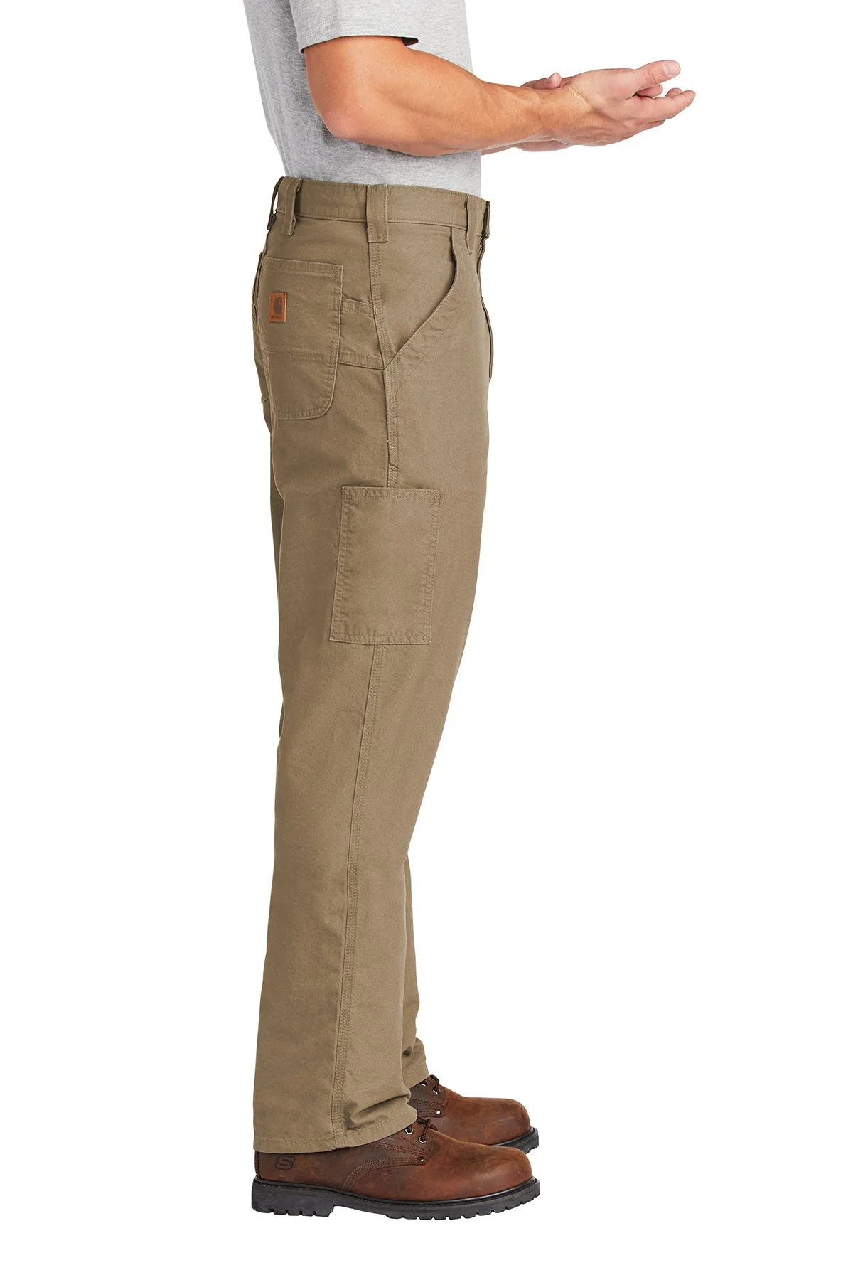 Carhartt Canvas Work Custom Dungaree, Dark Khaki - Image 3