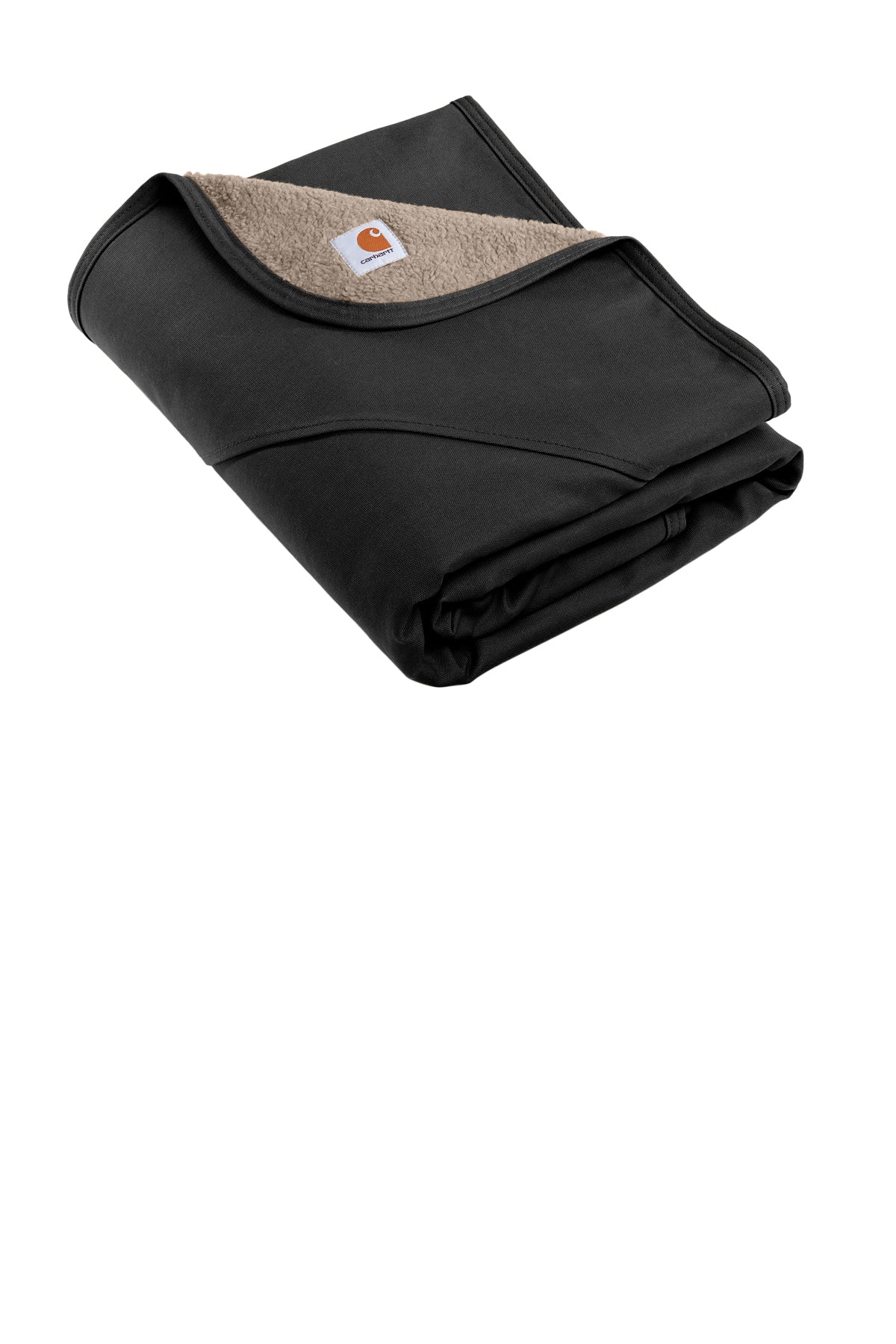 Carhartt Firm Duck Sherpa-Lined Custom Blankets, Black - Image 2