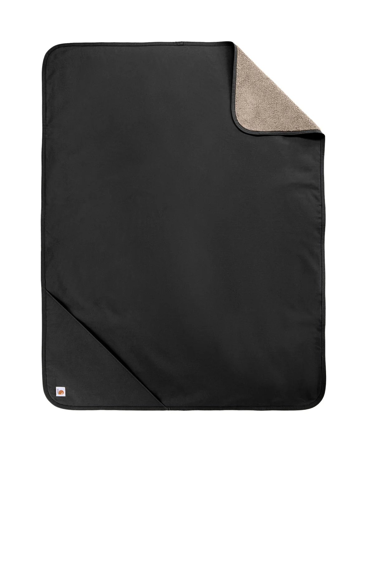 Carhartt Firm Duck Sherpa-Lined Custom Blankets, Black - Image 3