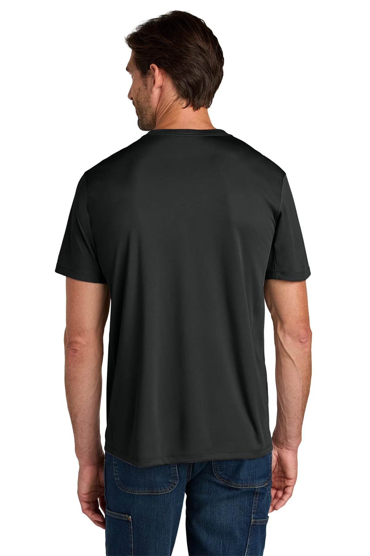 Carhartt Force Sun Defender Short Sleeve Custom T-Shirts, Black - Image 2