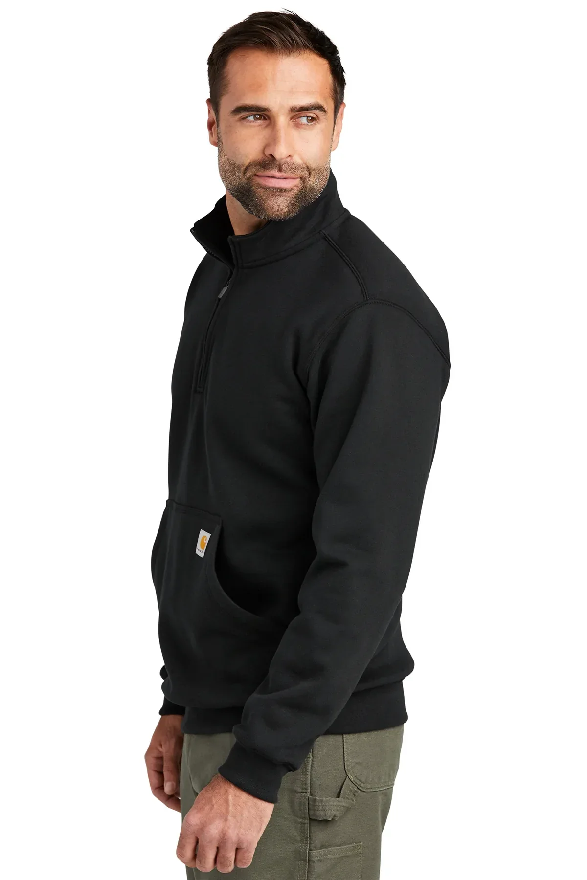 Carhartt Mock Neck Sweatshirt, Black [Lake Erie Arms] - Image 3