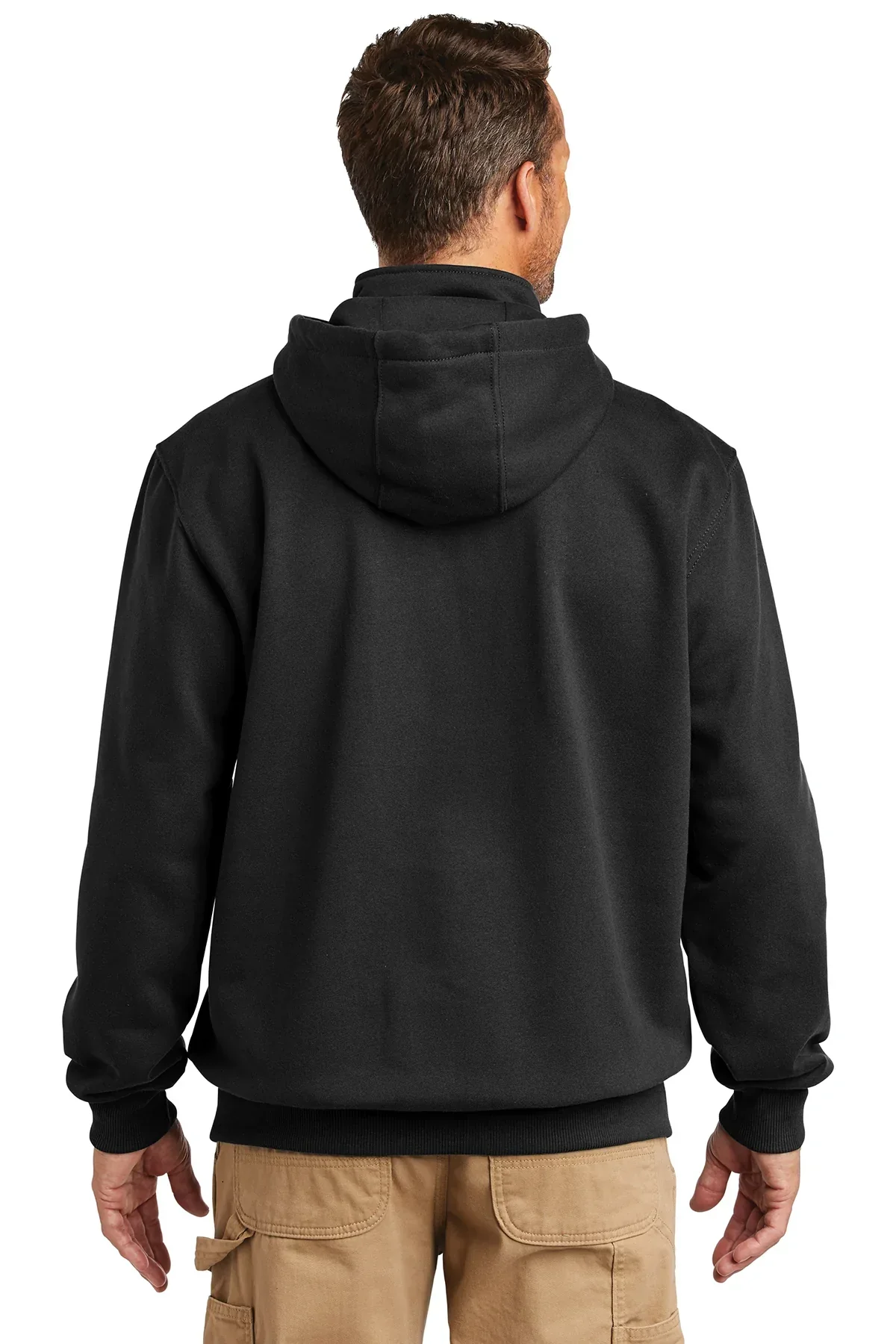 Carhartt Rain Defender Paxton Zip Sweatshirt, Black [Hearthside ] - Image 2