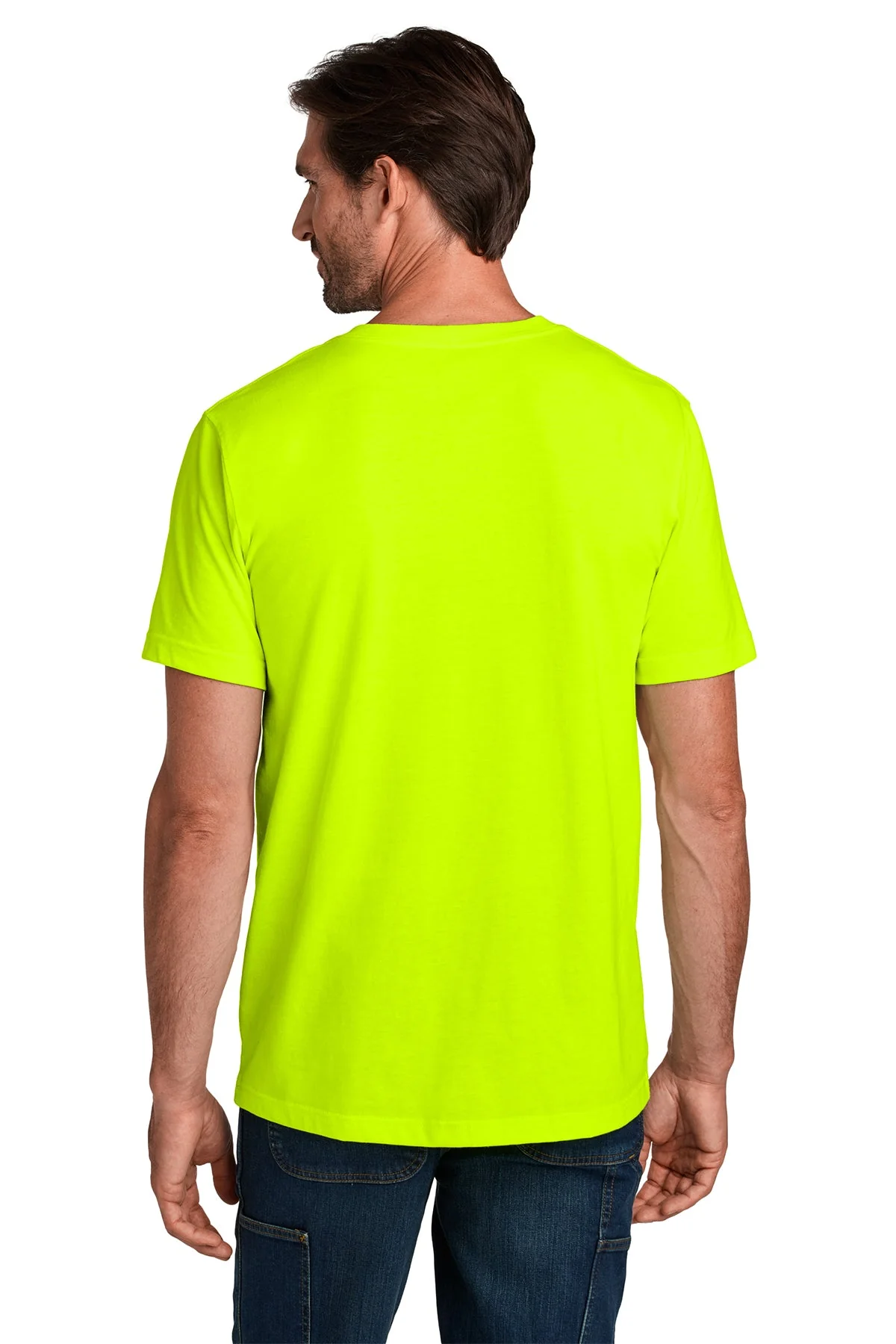 Carhartt Short Sleeve Custom T-Shirts, Brite Lime - Image 2