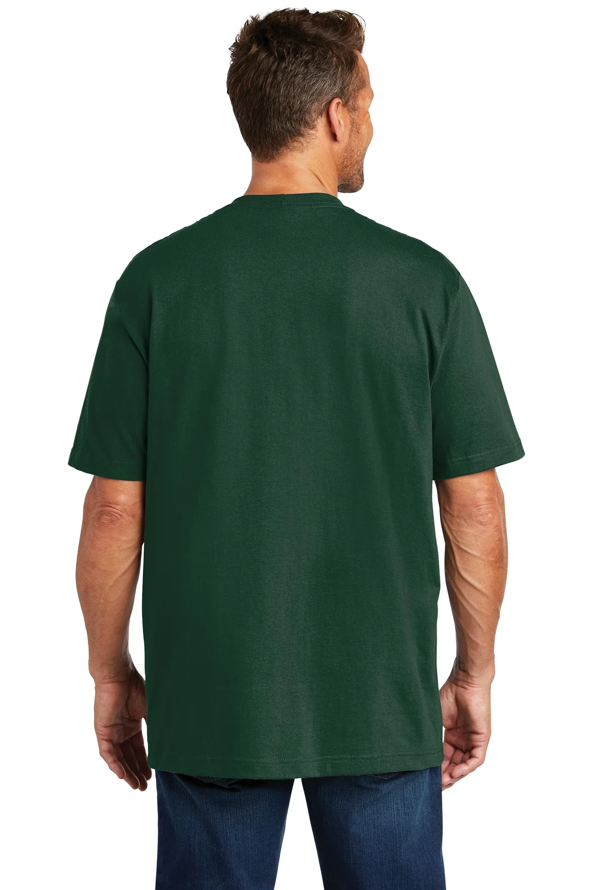 Carhartt Tall Workwear Custom Pockets T-Shirts, Hunter Green - Image 2
