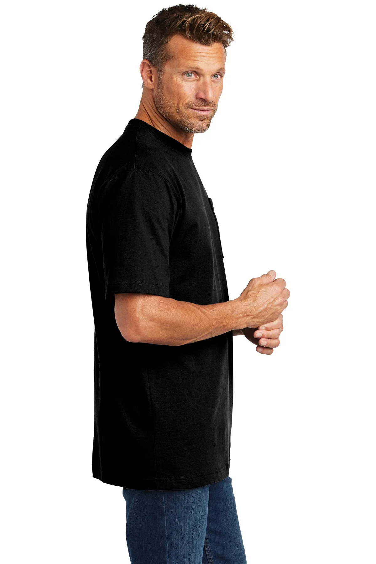 Carhartt Workwear T-Shirt, Black [Black Bros Co] - Image 3