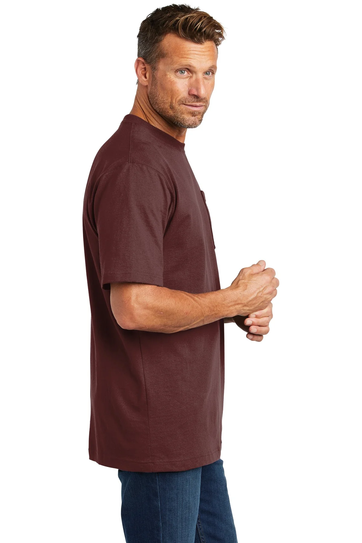 Carhartt Workwear Custom Pockets T-Shirts, Port - Image 3