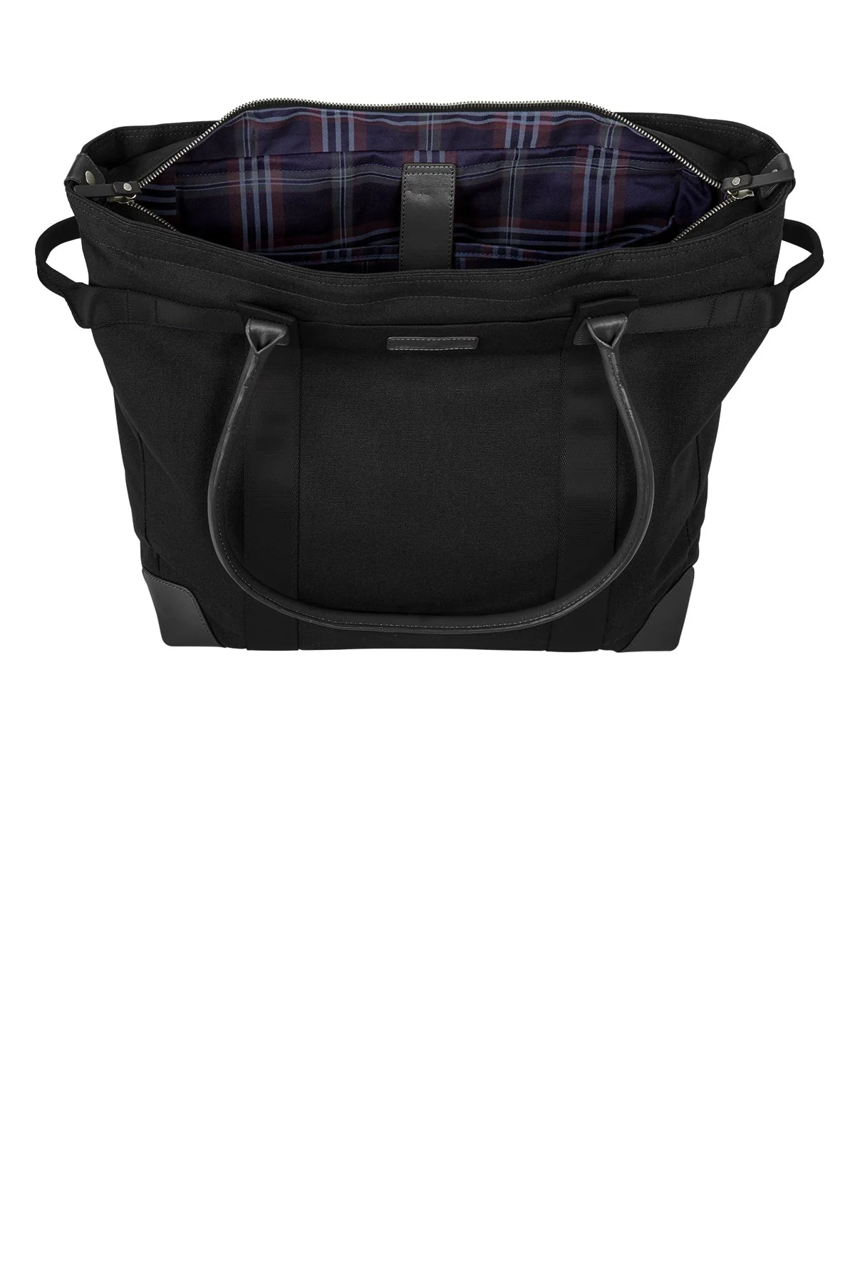 Brooks Brothers Wells Laptop Custom Totes, Black - Image 3