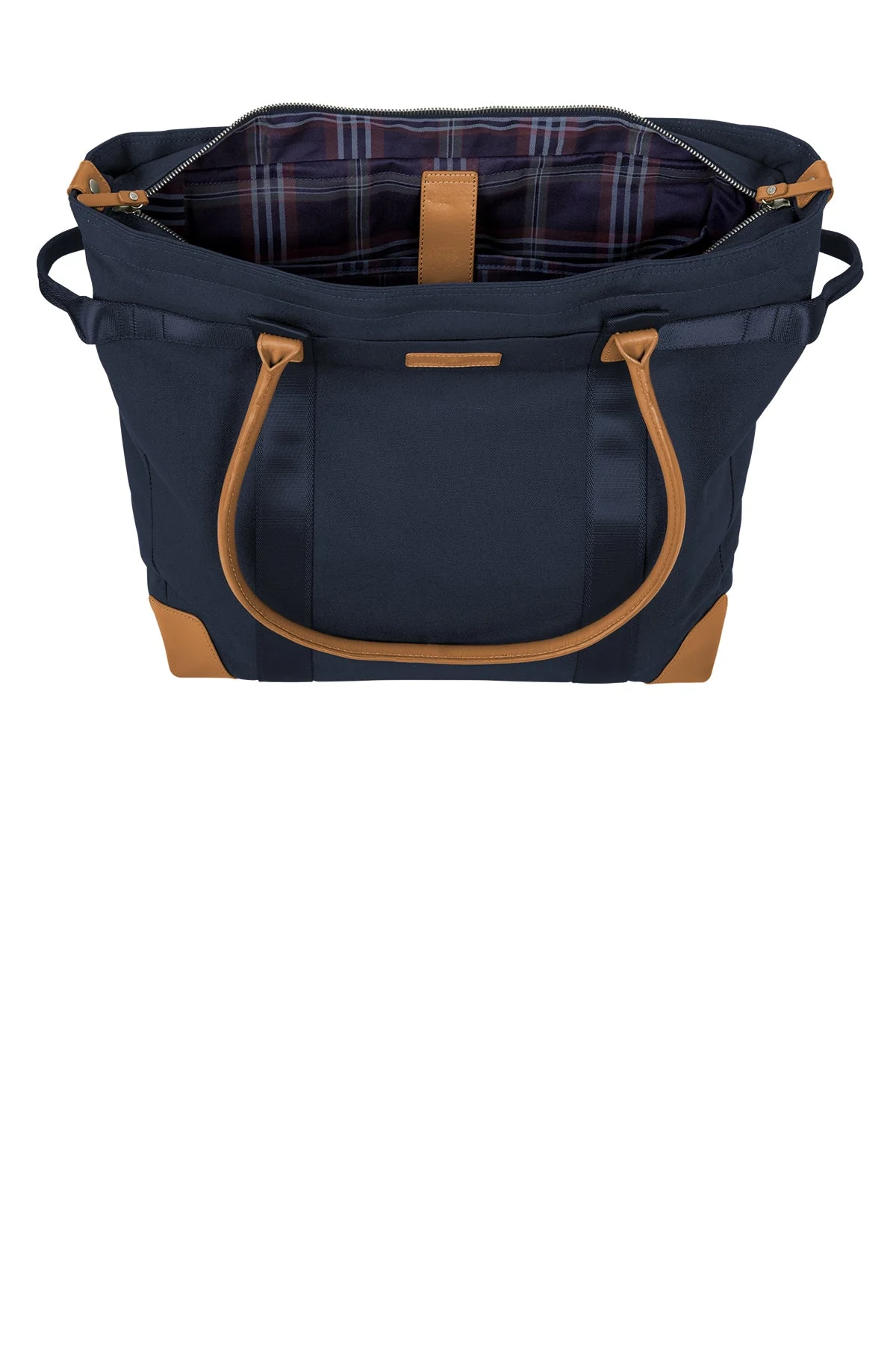 Brooks Brothers Wells Laptop Custom Totes, Navy Blazer - Image 3