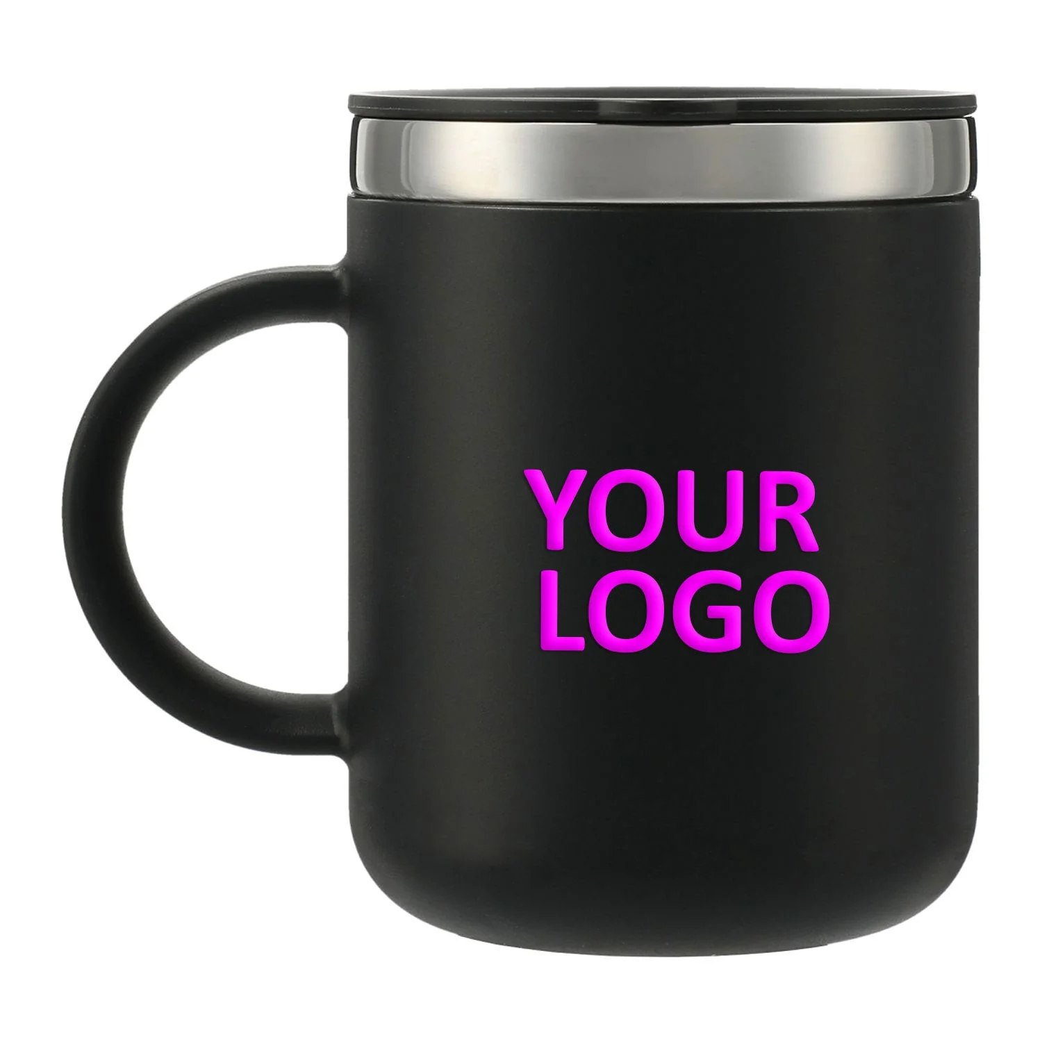 Hydro Flask 12oz Custom Coffee Mugs, Black