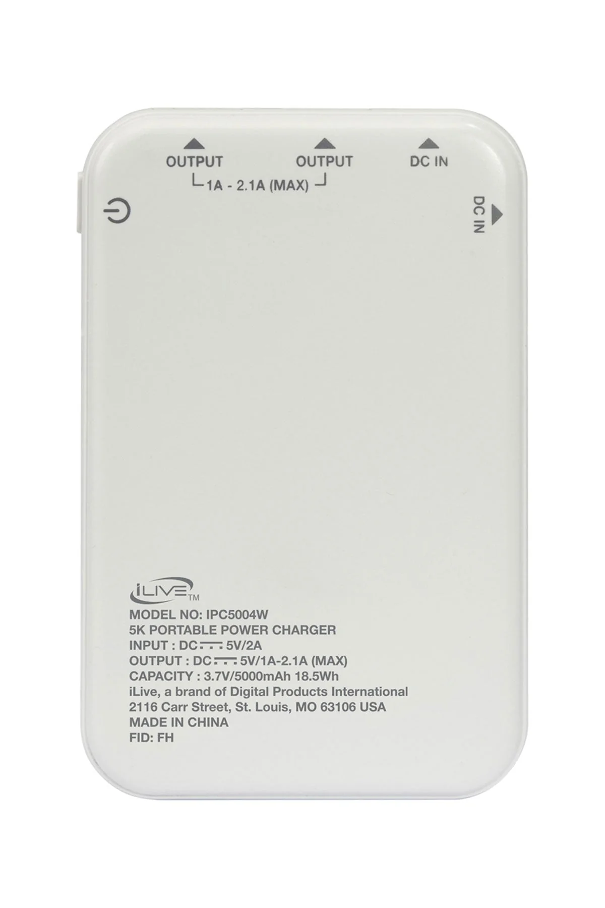 iLive 5K Custom Power Banks, White - Image 3