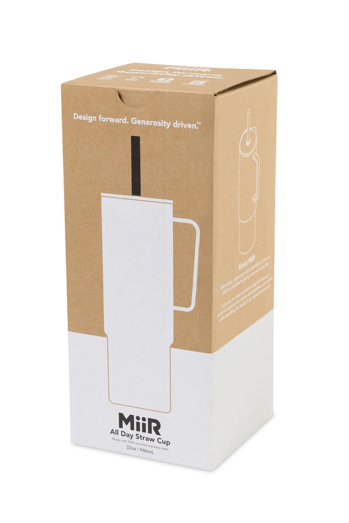 MiiR All Day 32 Oz Straw Cups, White Powder - Image 3
