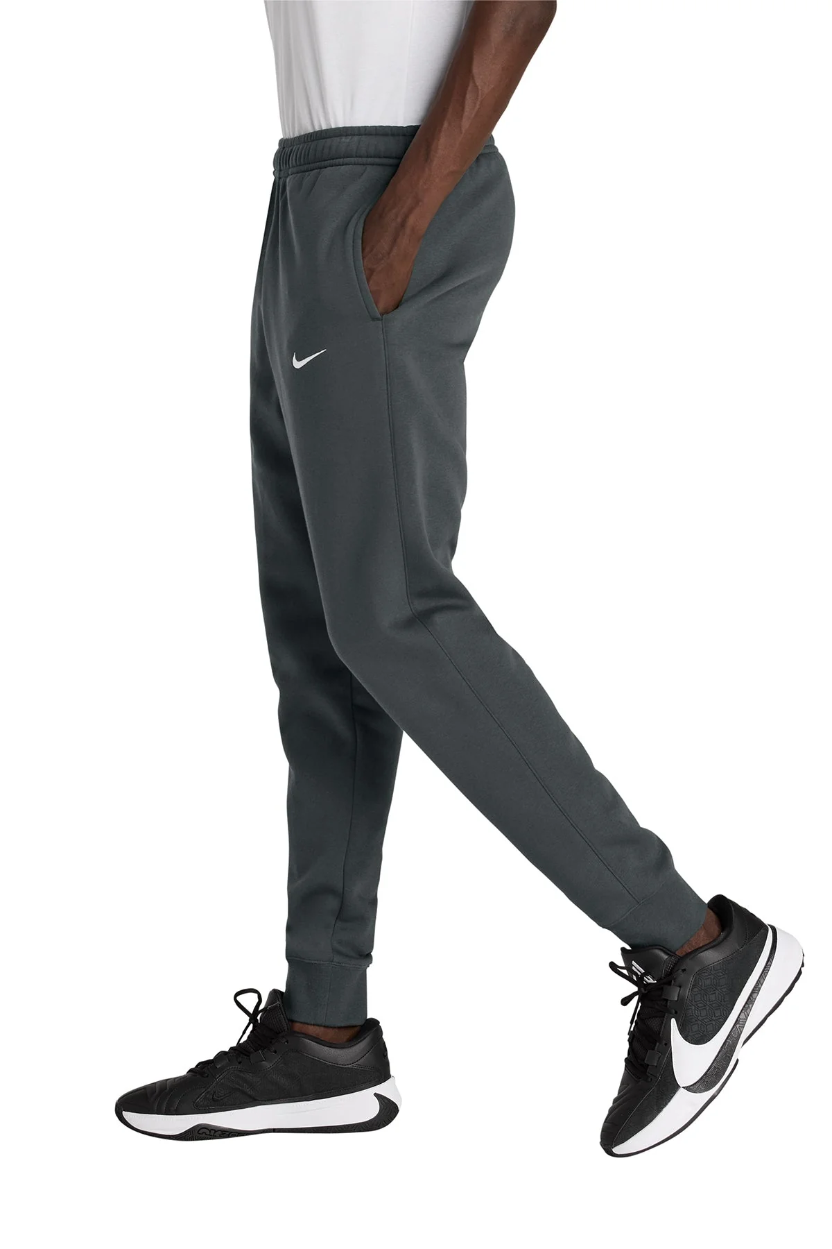 Nike Club Fleece Custom Joggers, Anthracite - Image 3