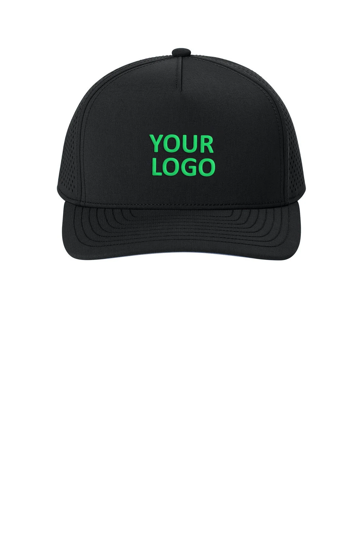 OGIO 5-Panel Performance Custom Caps, Blacktop