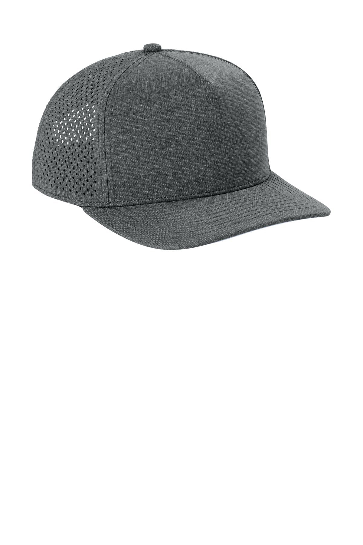 OGIO 5-Panel Performance Custom Caps, Heather Gear Grey - Image 3