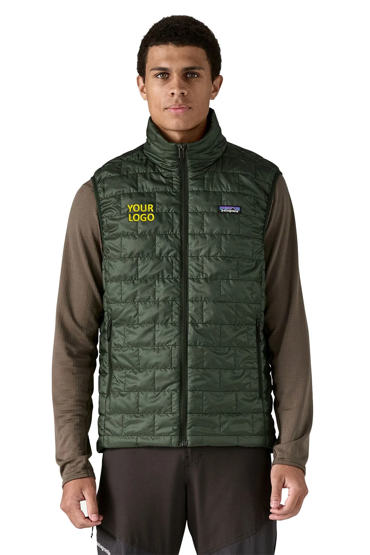 Patagonia Nano Puff Custom Vests, Old Green