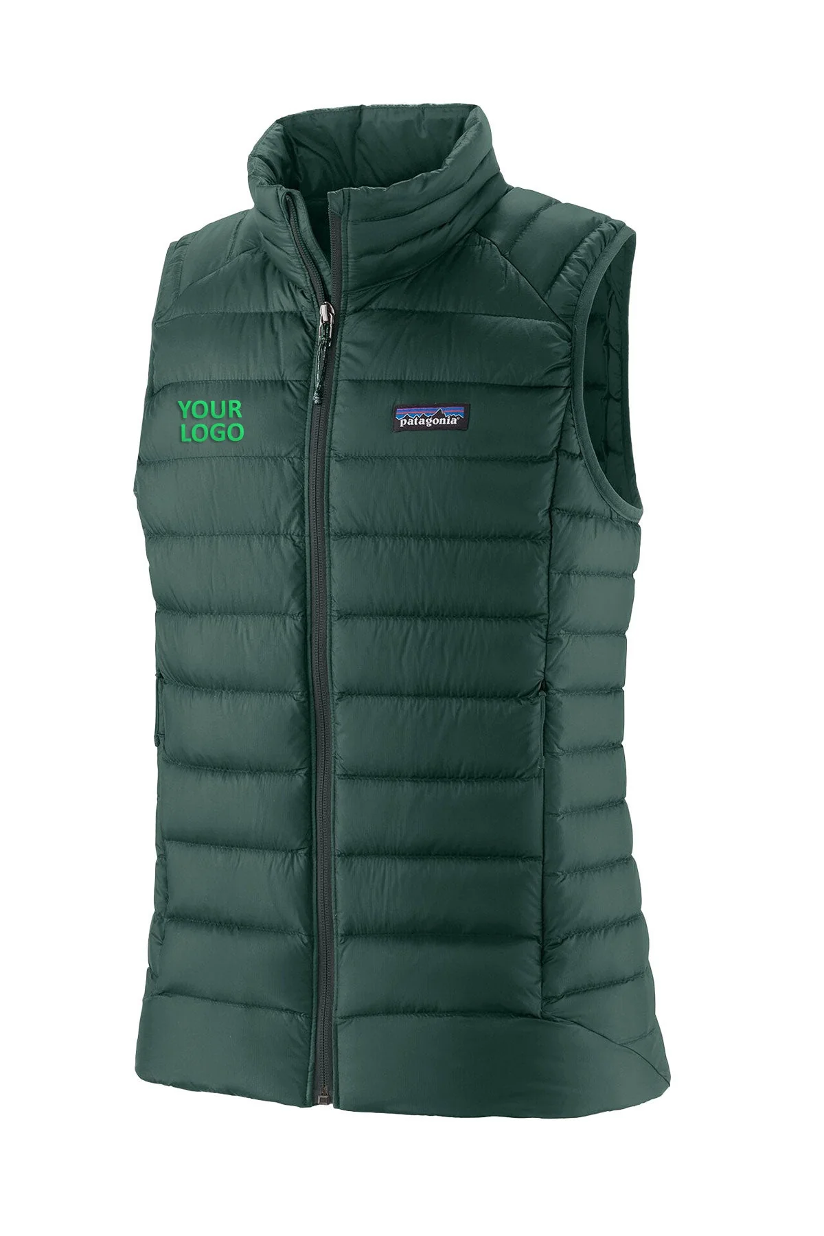 Patagonia Womens Down Sweater Custom Vests, Cascade Green