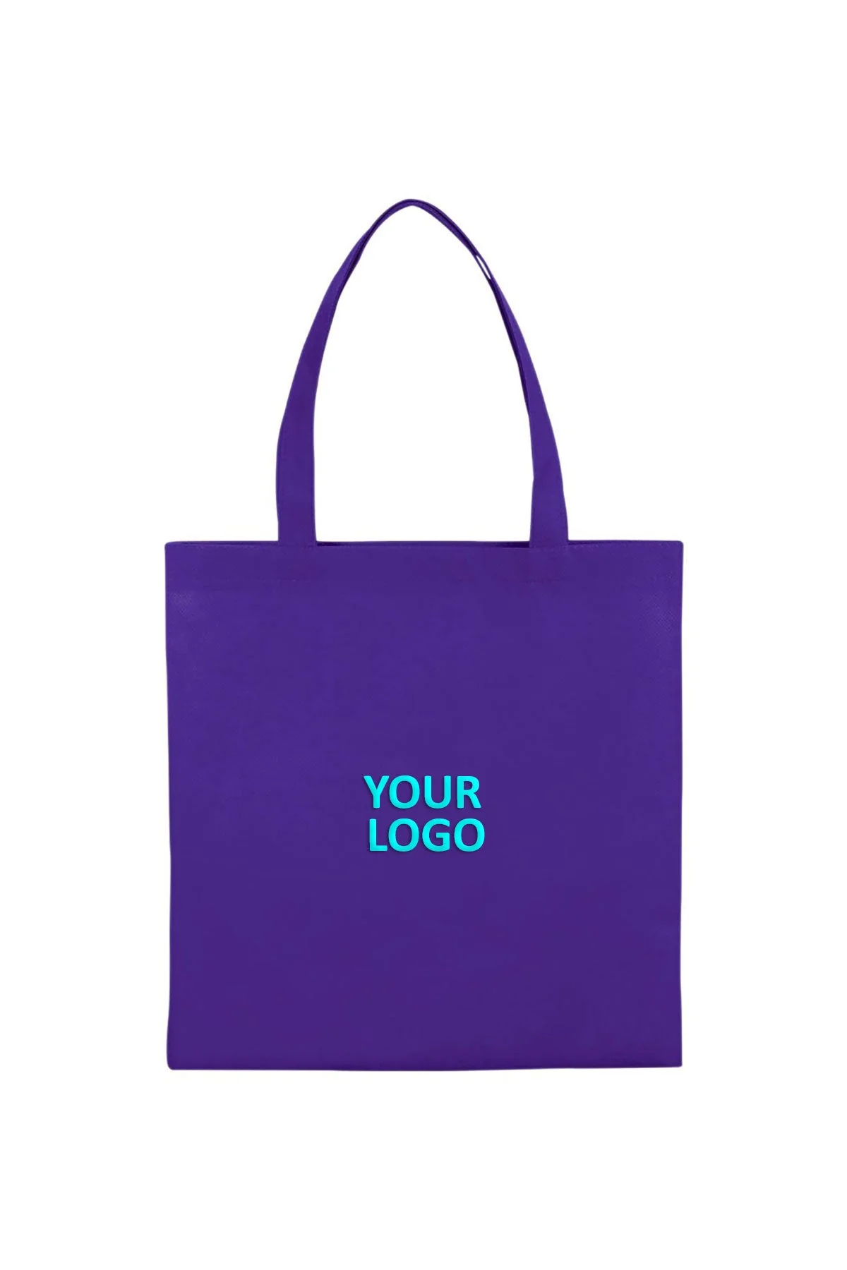 Small Zeus Non-Woven Convention Custom Totes, Purple