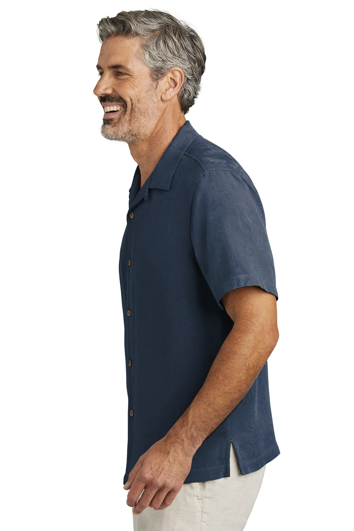 Tommy Bahama Tropic Isles Shirt, Navy [GuidePoint Security] - Image 4