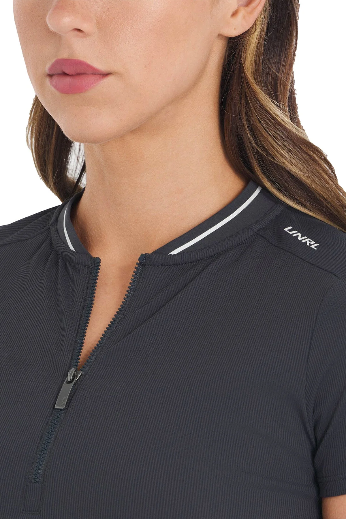UNRL Amelia Short Sleeve Custom Polos, Nine Iron - Image 3