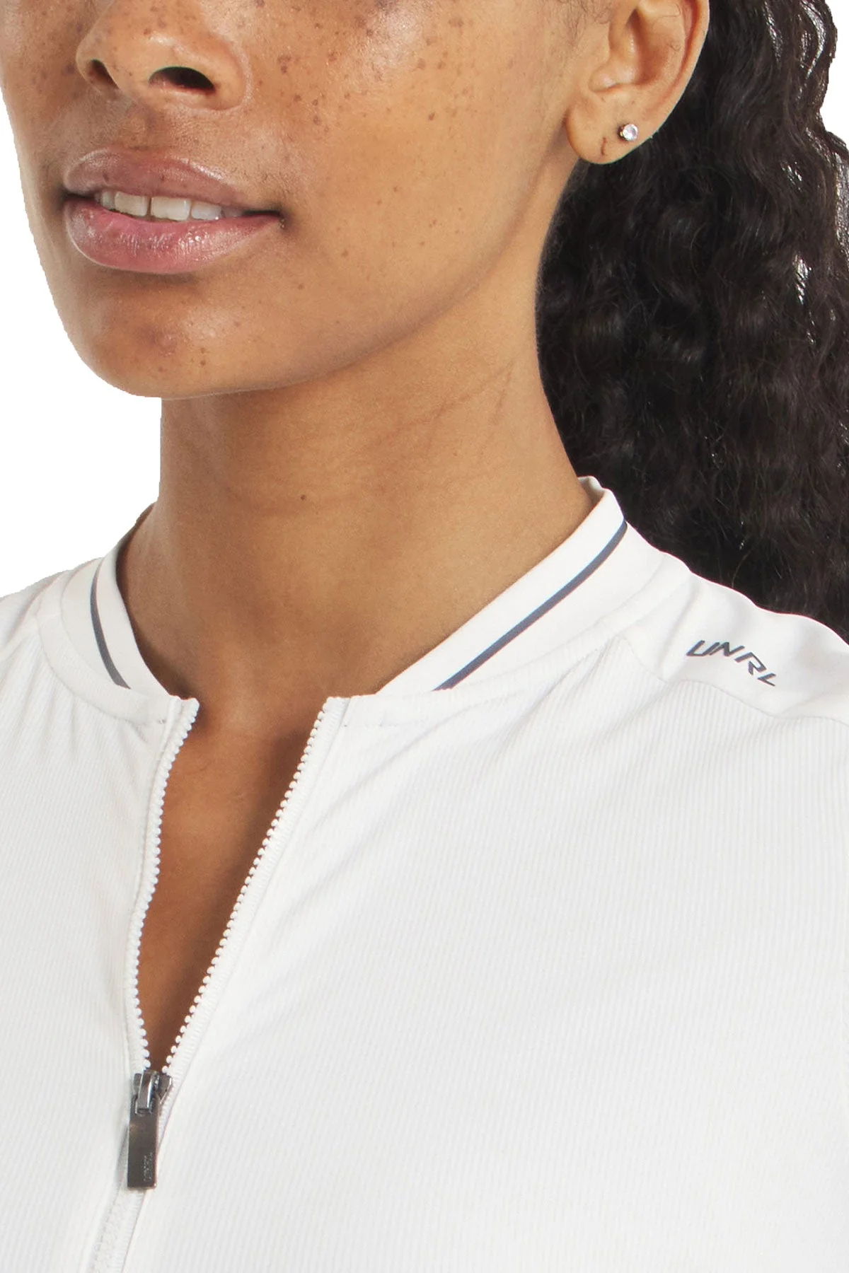 UNRL Amelia Short Sleeve Custom Polos, White - Image 3