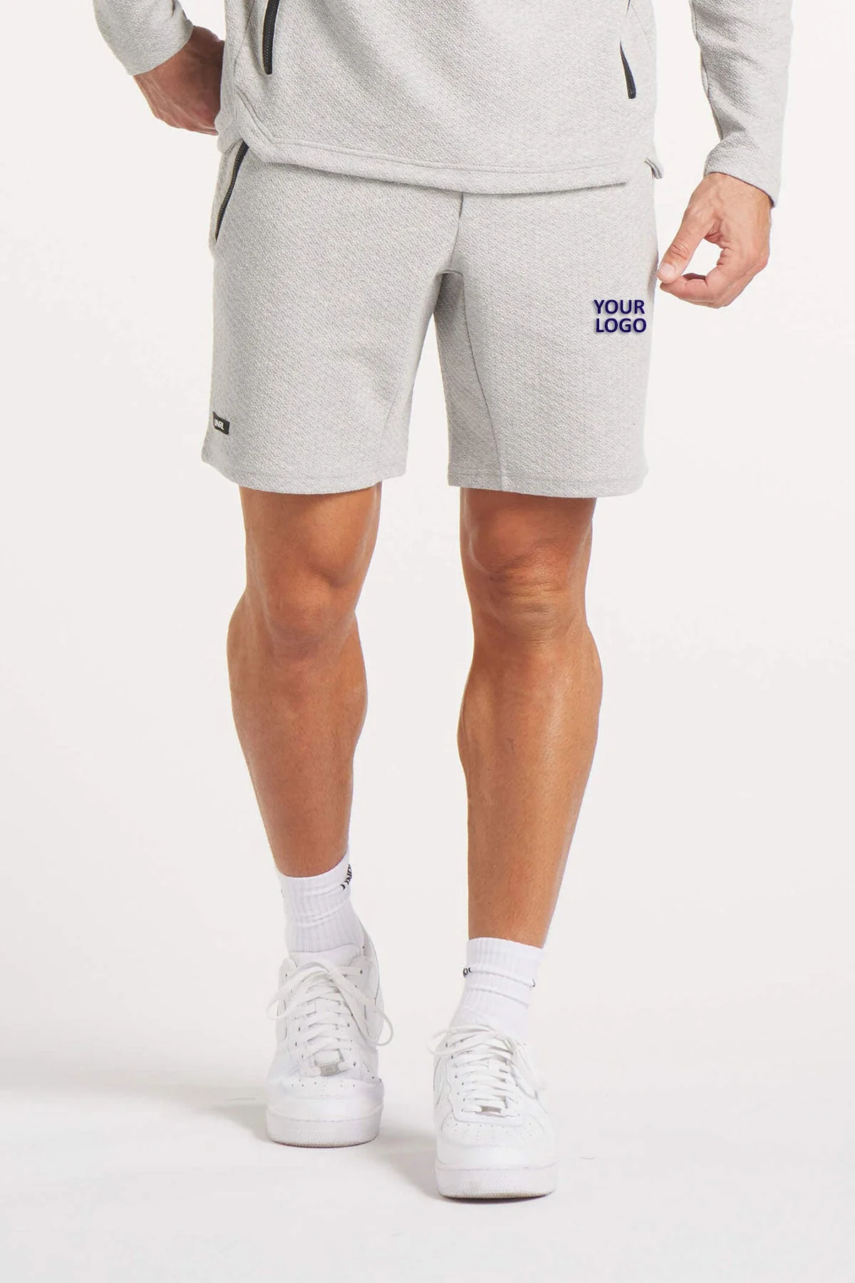 UNRL Elevation Custom Shorts, Heather Grey