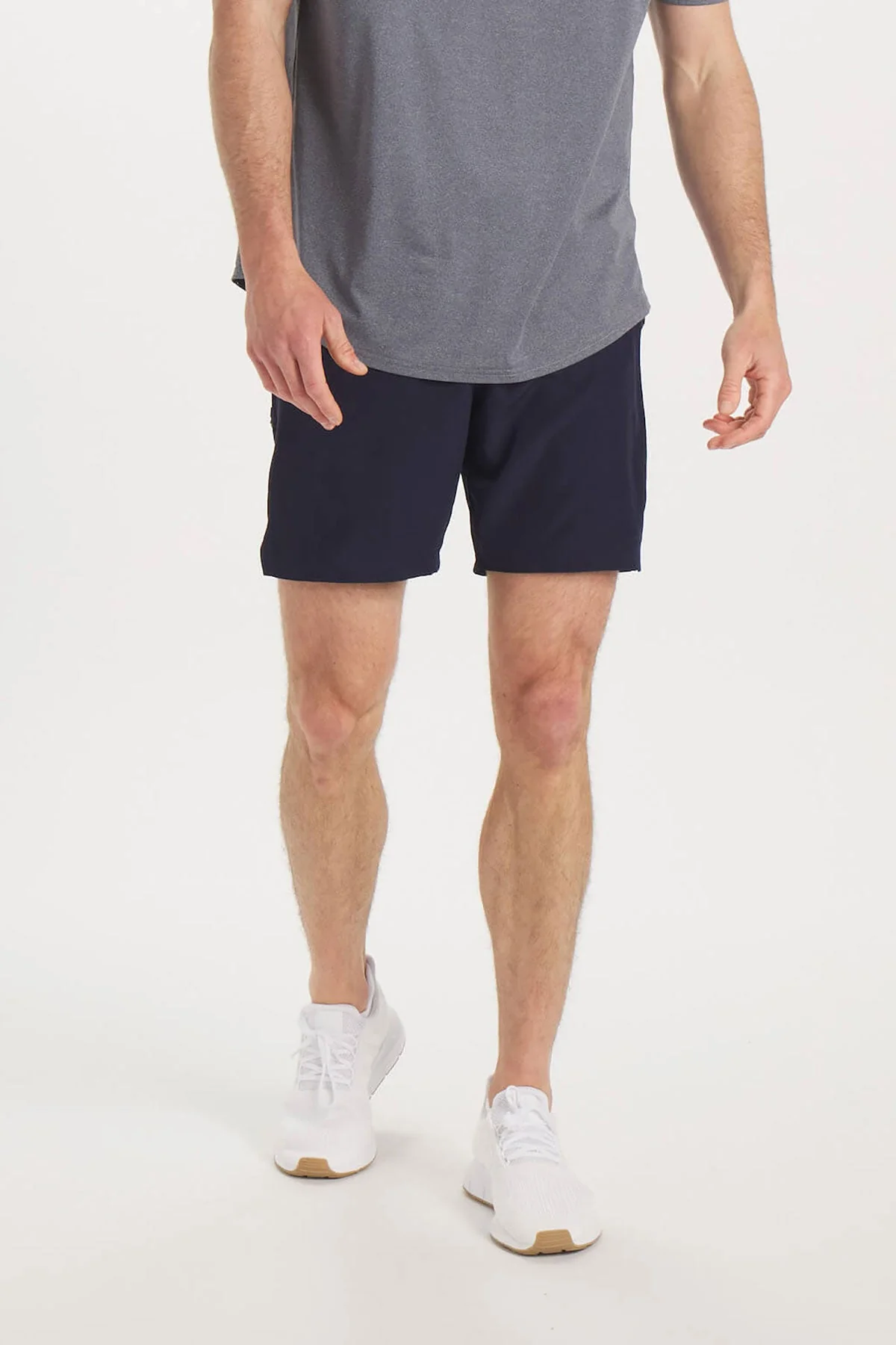 UNRL Stride 7.5" Custom Shorts, Navy - Image 4