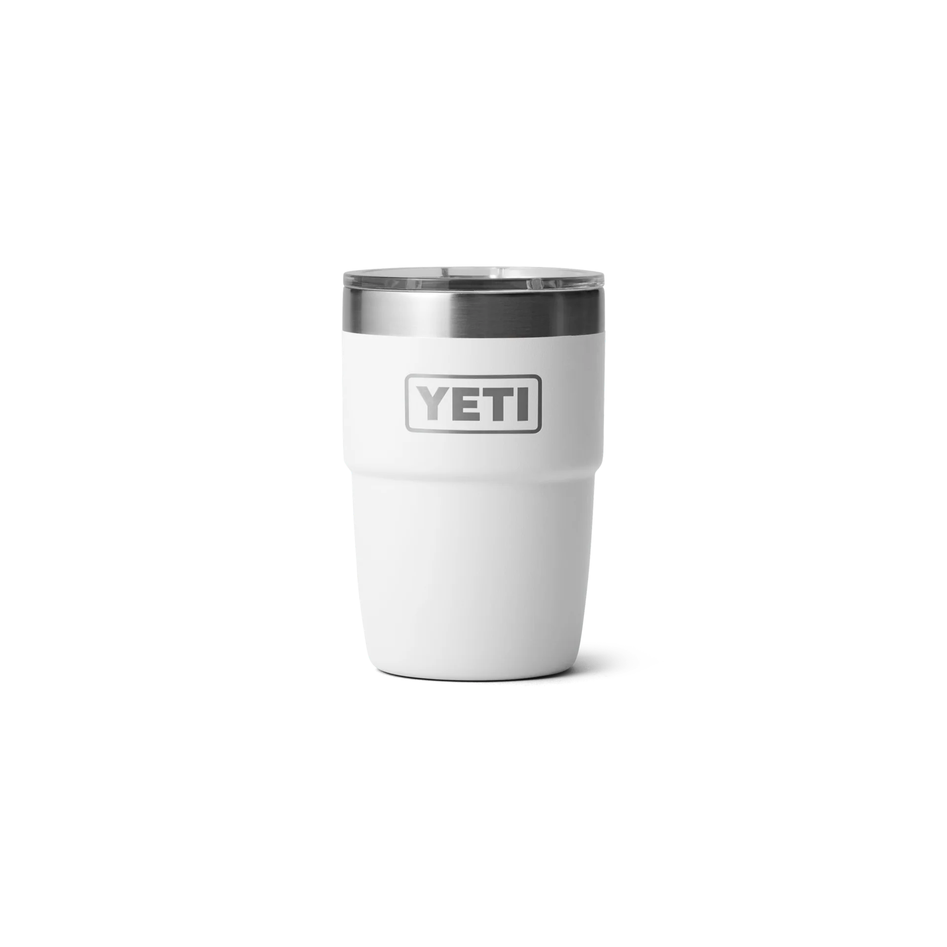 Yeti Branded 8 Oz Stackable Cups With Magslider Lid, White - Image 2