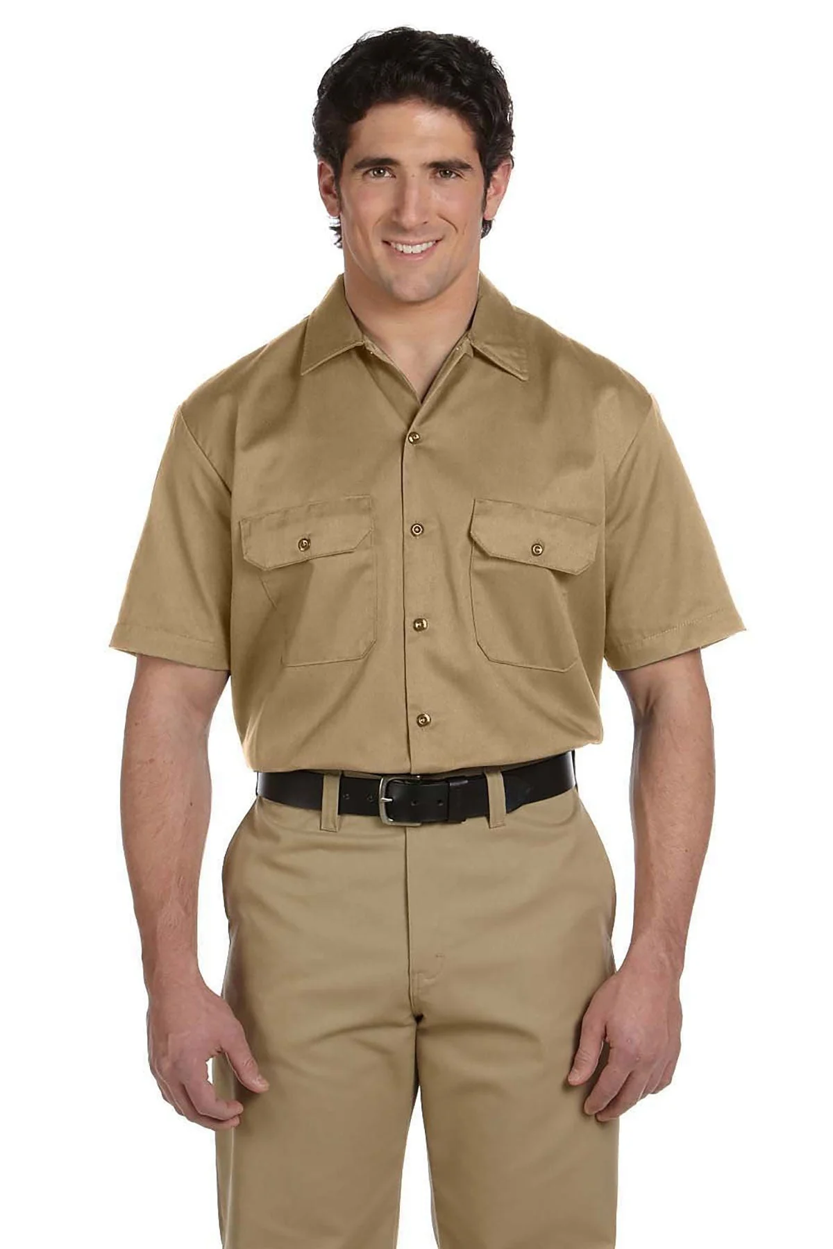 Dickies 2 Short-Sleeve Work Shirt 1574 Khaki - Image 3