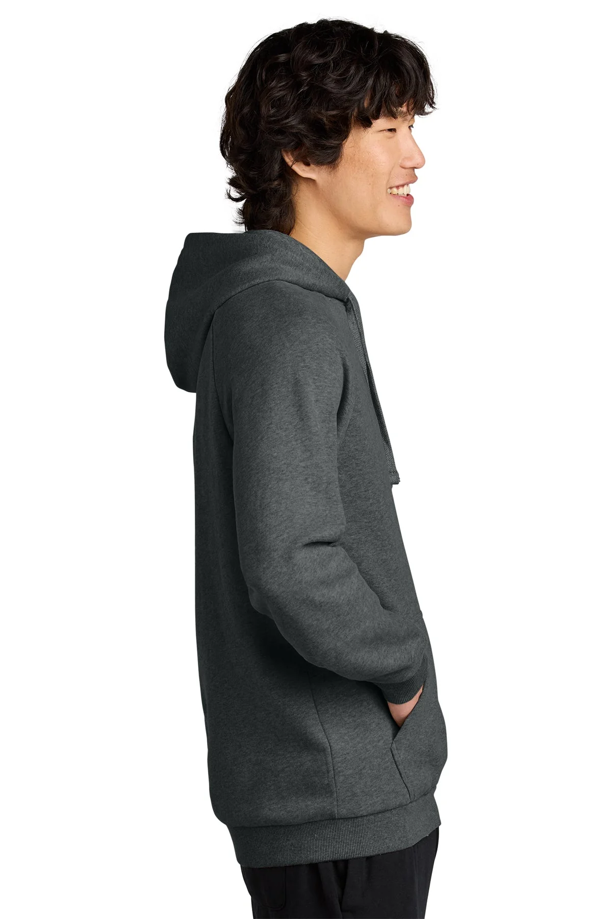 District Cloud Fleece Hoodie, Heathered Charcoal [NexTech Solutions] - Image 3