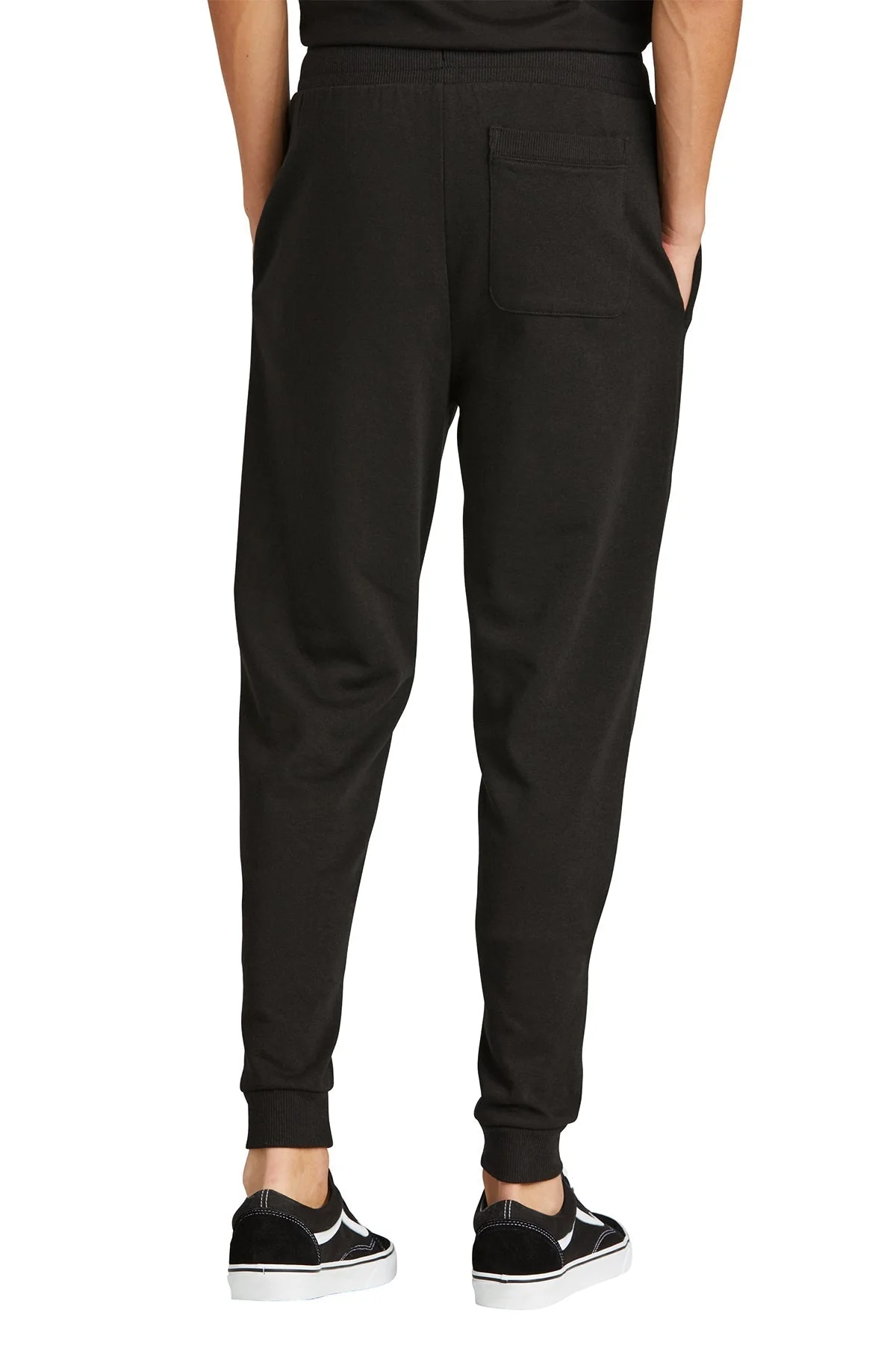 District Men's Perfect Tri Fleece Joggers, Black - Image 2