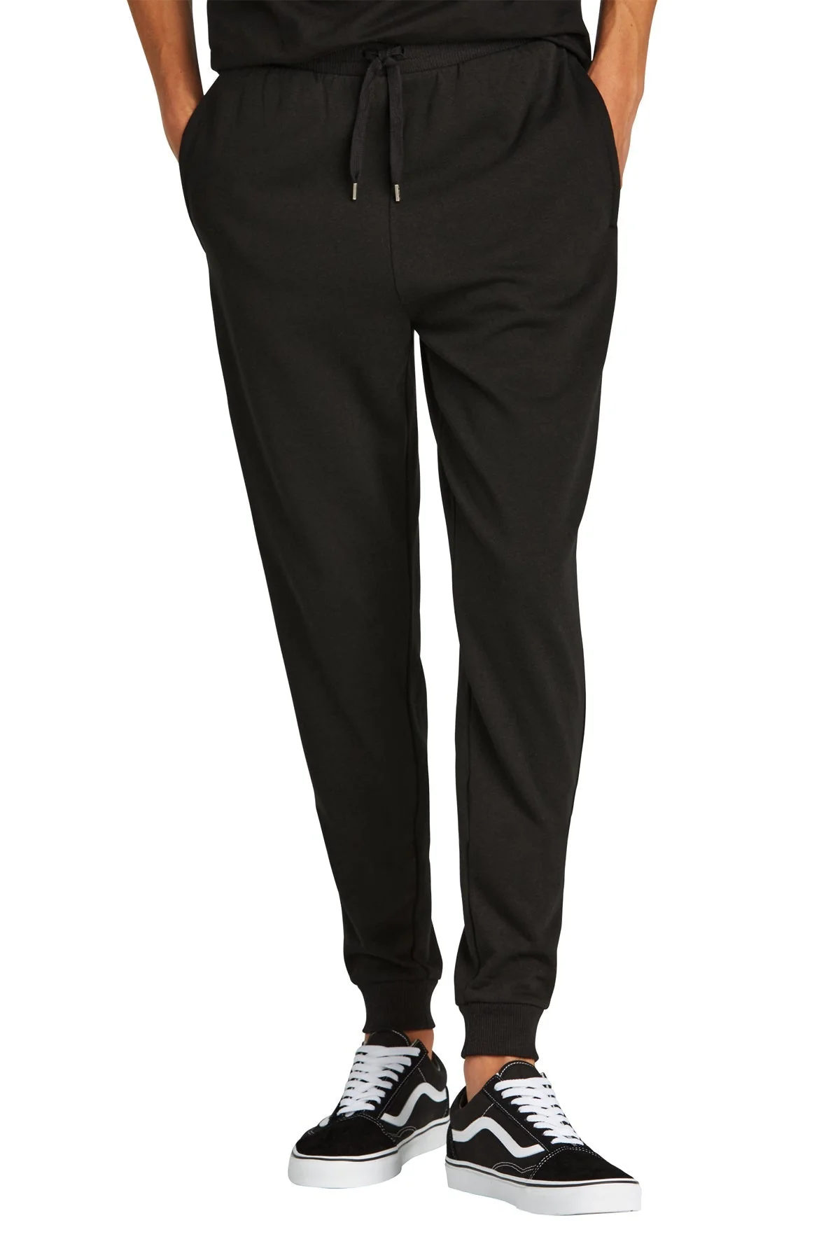 District Men's Perfect Tri Fleece Joggers, Black - Image 4