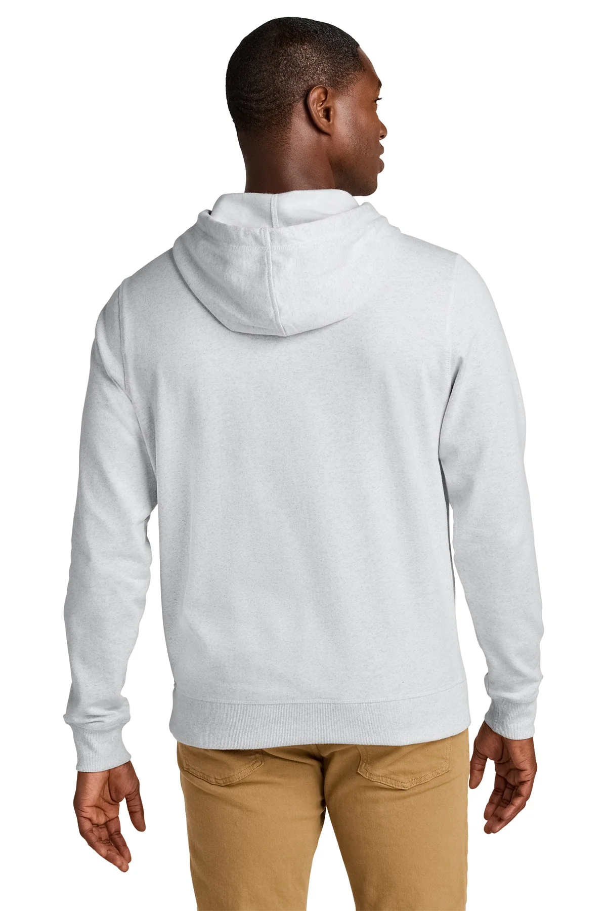 District Re-Fleece Custom Hoodies, Ash - Image 2
