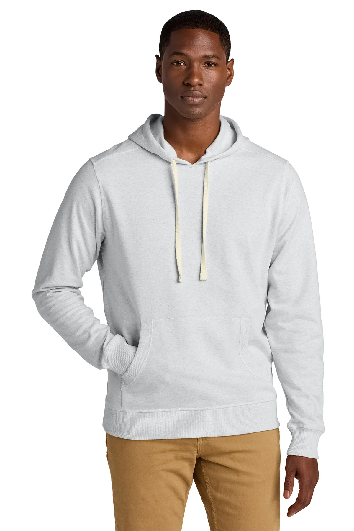 District Re-Fleece Custom Hoodies, Ash - Image 4