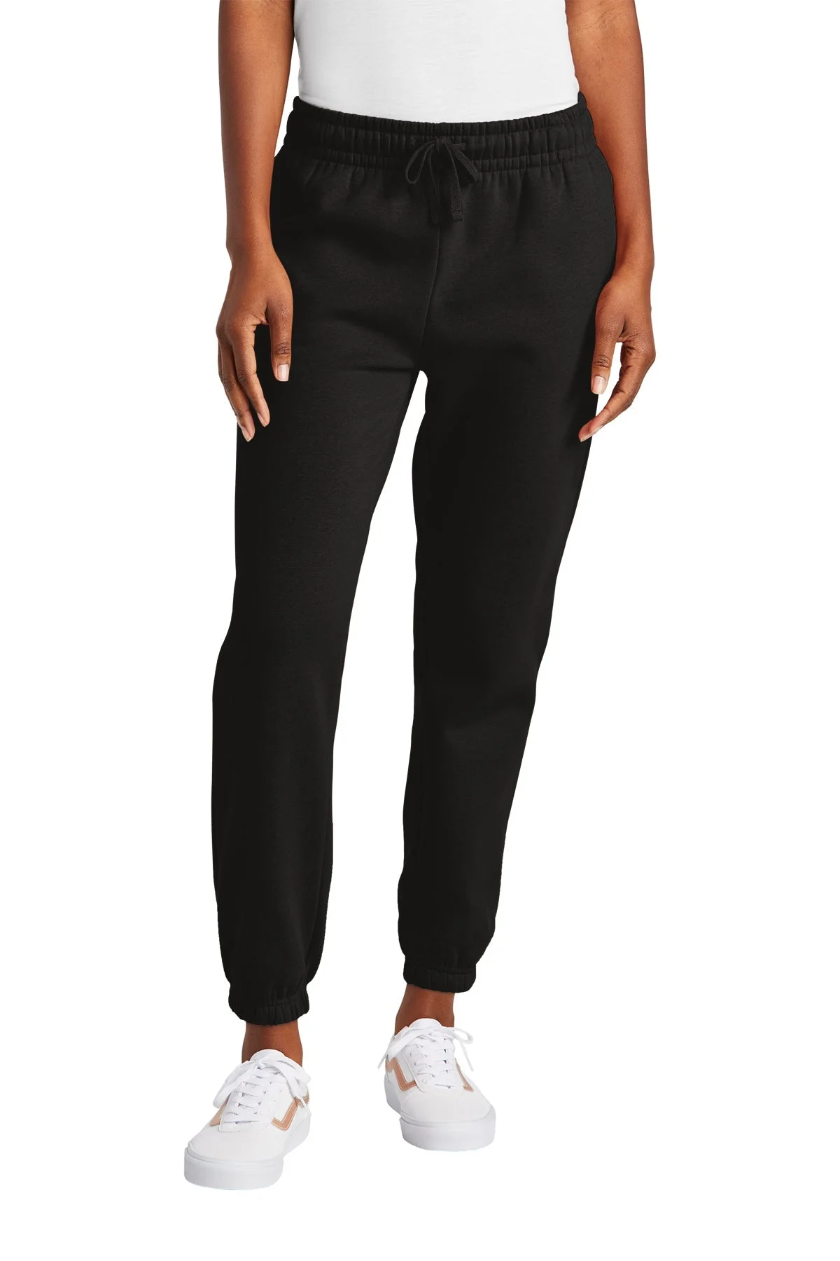 District Womens V.I.T. Fleece Sweatpants, Black - Image 4