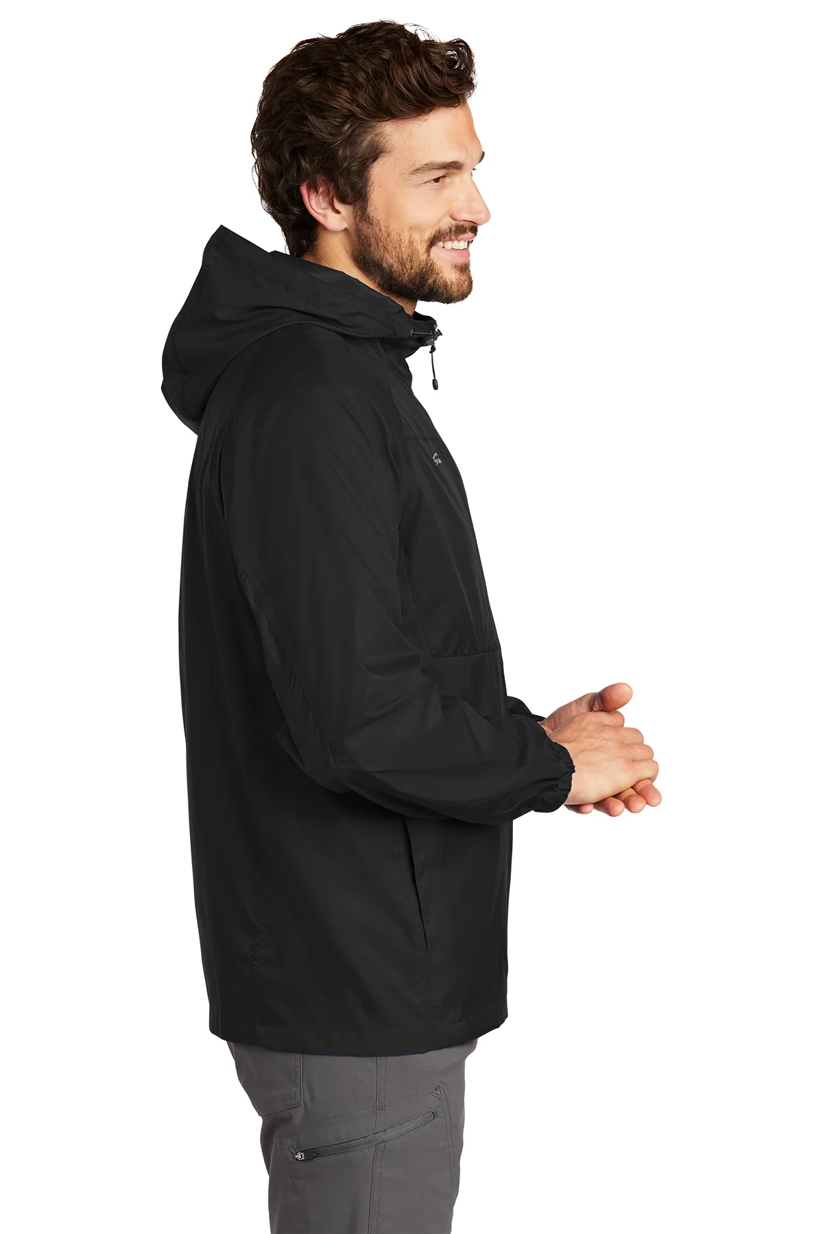 Eddie Bauer Packable Wind Jacket, Black [Allied Residential] - Image 3