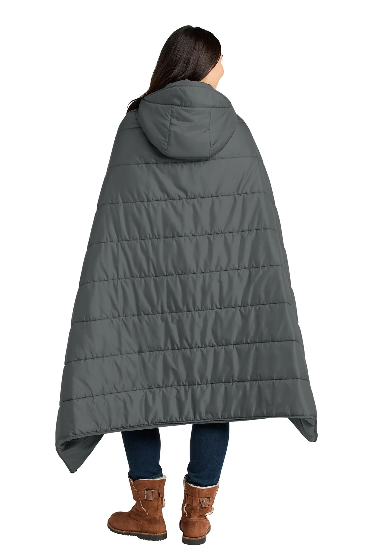 Eddie Bauer Puffy Camp Poncho, Metal Grey [Razor Consulting Solutions] - Image 2