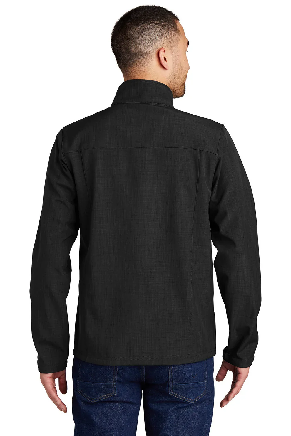 Eddie Bauer Shaded Crosshatch Soft Shell Jacket, Black [Allied Residential] - Image 2