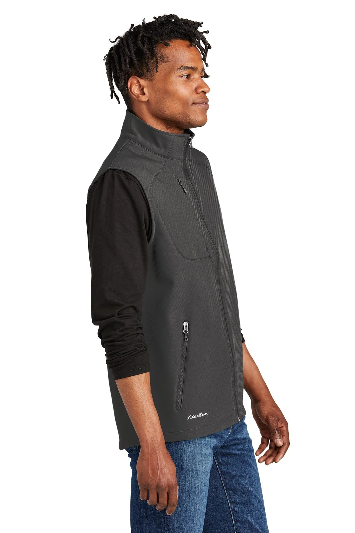 Eddie Bauer Stretch Soft Shell Vest, Iron Gate [NCT] - Image 3