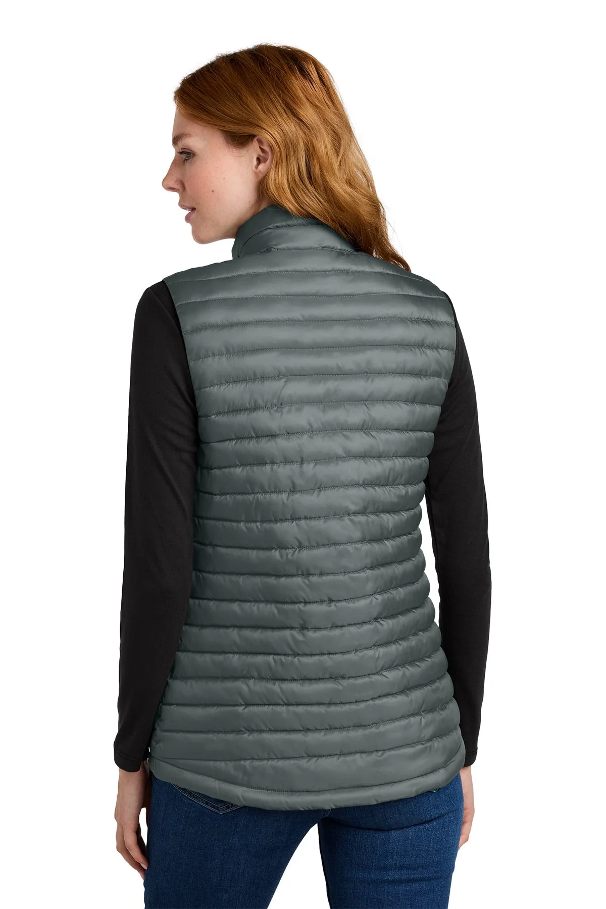 Eddie Bauer Womens Packable Quilted Vest, Metal Grey [Sherpa LLC] - Image 2